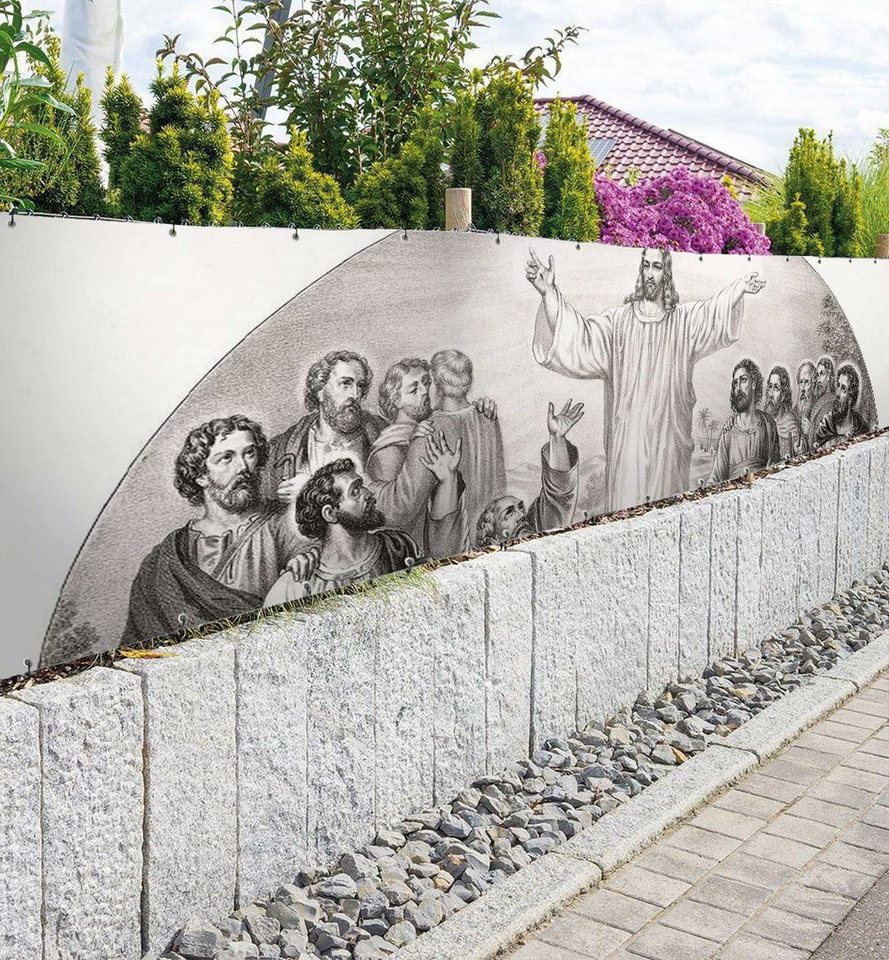 Thumbnail - MyMaxxi Sichtschutzzaunmatten Zaunbanner Spiritueller Heiliger Sichtschutz Garten Zaun