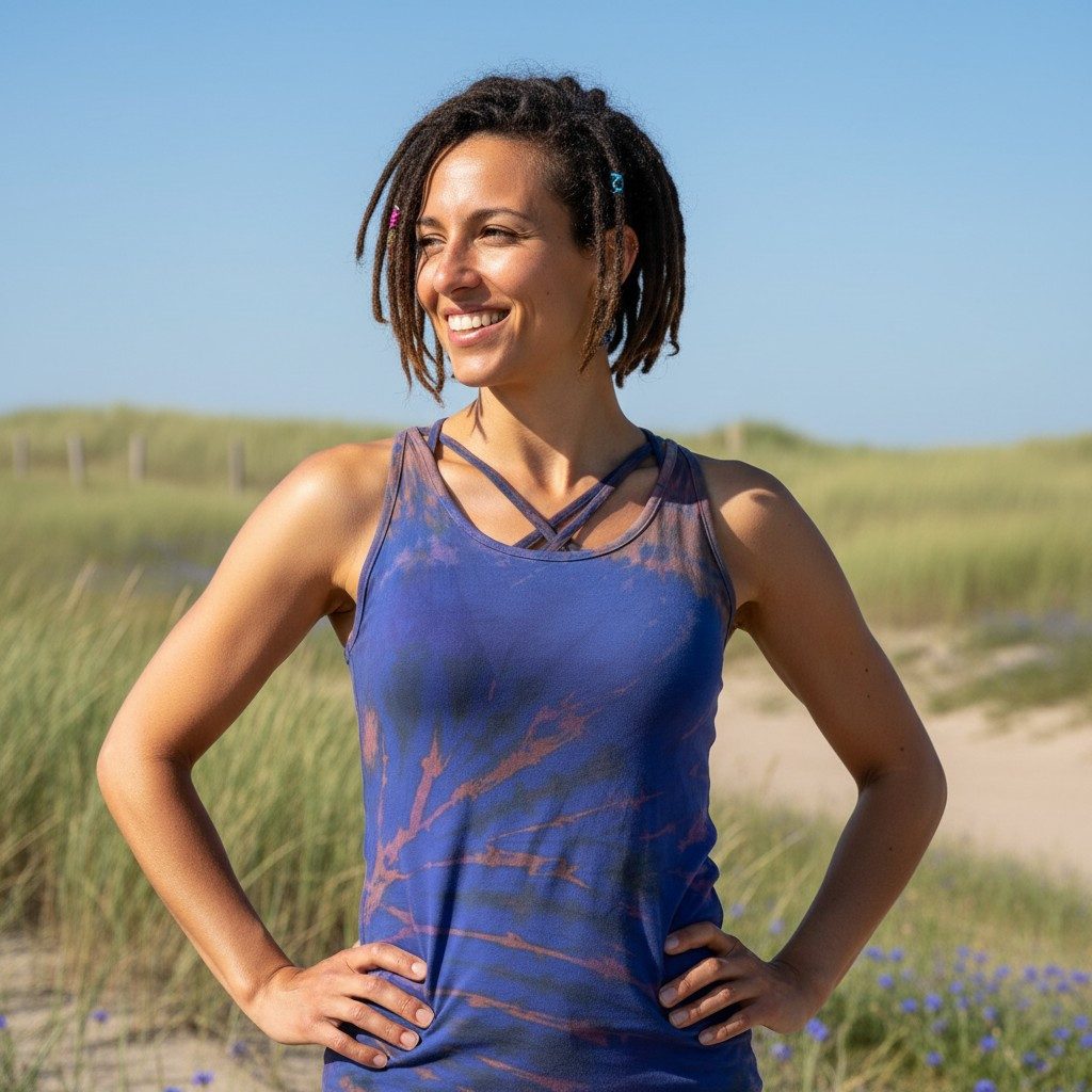 Guru-Shop T-Shirt Sommerliches Batik Yoga Top, Unikat Tie Dye Top.. Festiva günstig online kaufen