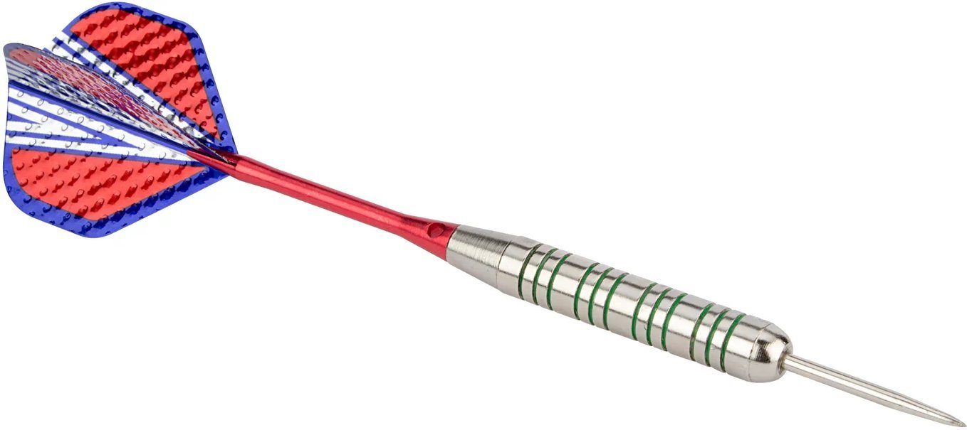 Abbey Darts Dartpfeil NICKEL/SILBER mit Dartpfeile - 23 - Stahlspitze Größen 20 rot/blau versch. 21