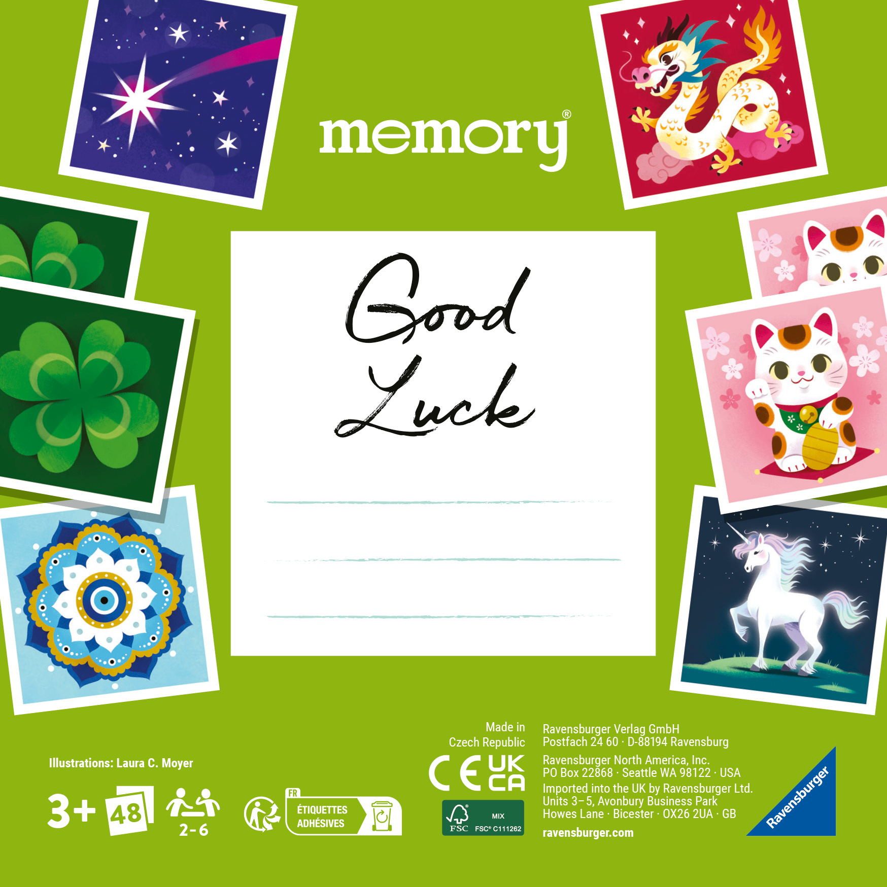 Ravensburger Spiel 48 Karten Kinderspiel Kartenlegespiel memory moments Good Luck 23488