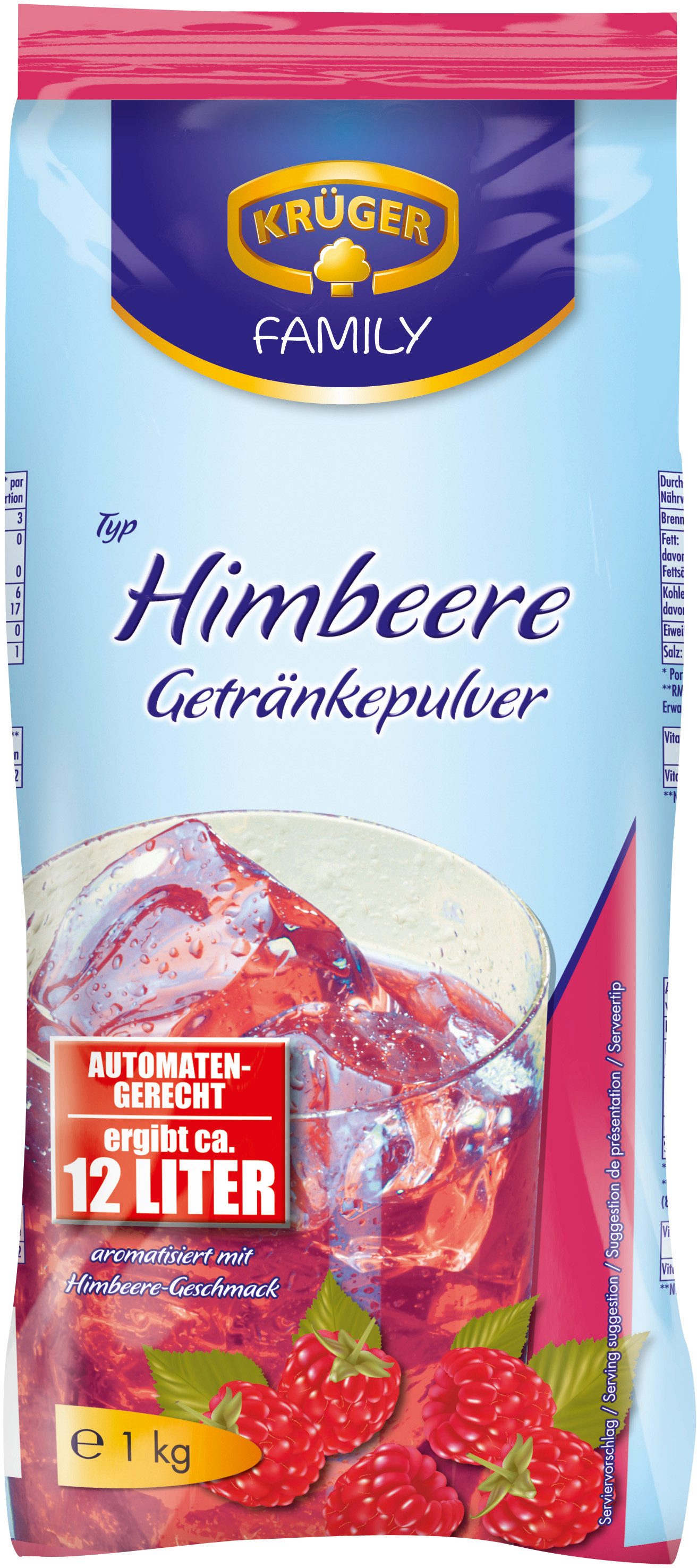 Krüger Tee, Krüger Himbeere Instantpulver 1000g