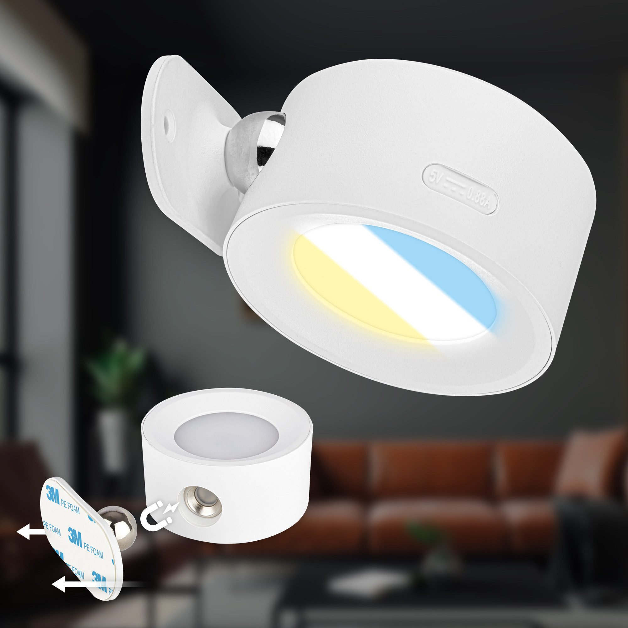 Briloner Leuchten LED Wandleuchte Akku Bettlicht günstig online kaufen