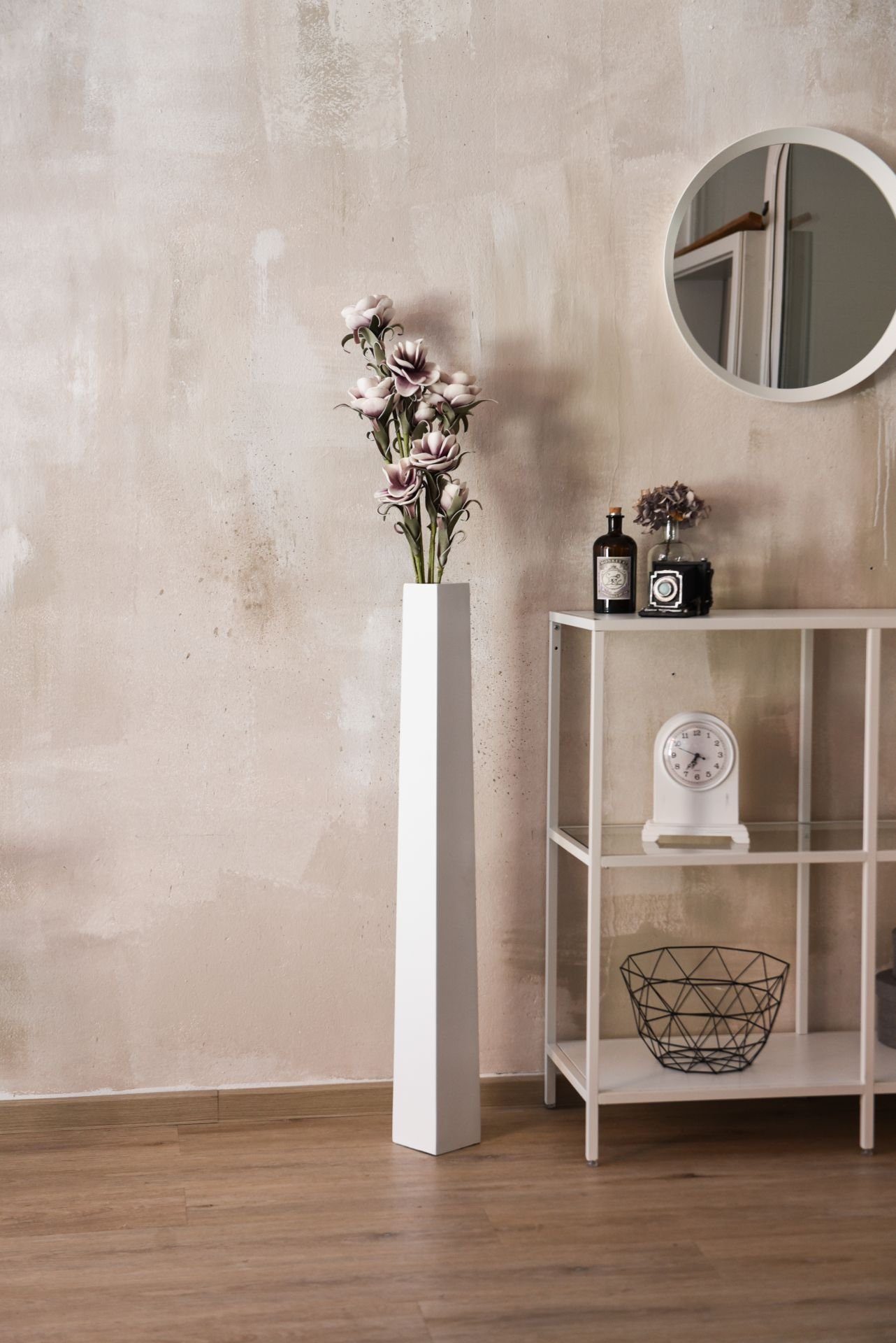 VIVANNO Bodenwindlicht Fiberglas OBELISK - Weiß günstig online kaufen
