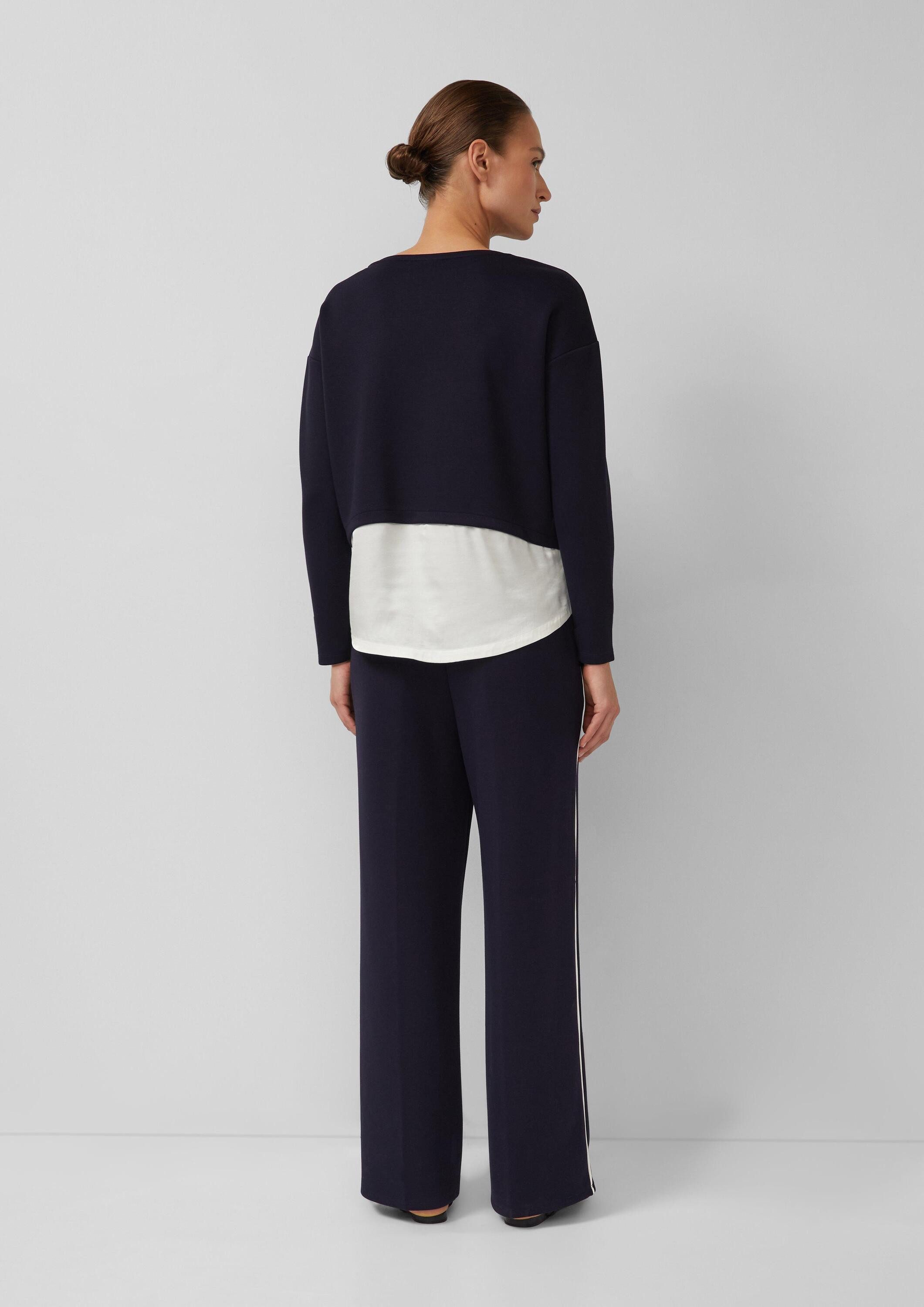 s.Oliver Sweatshirt Sweatshirt Scuba-Sweatshirt in Layering-Optik