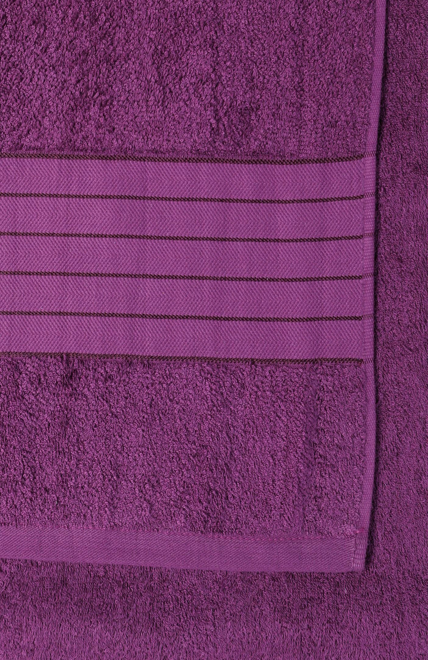 mit (2-St), good Frottier bordeaux Towels, Badetuch morning gewebtem Uni Rand