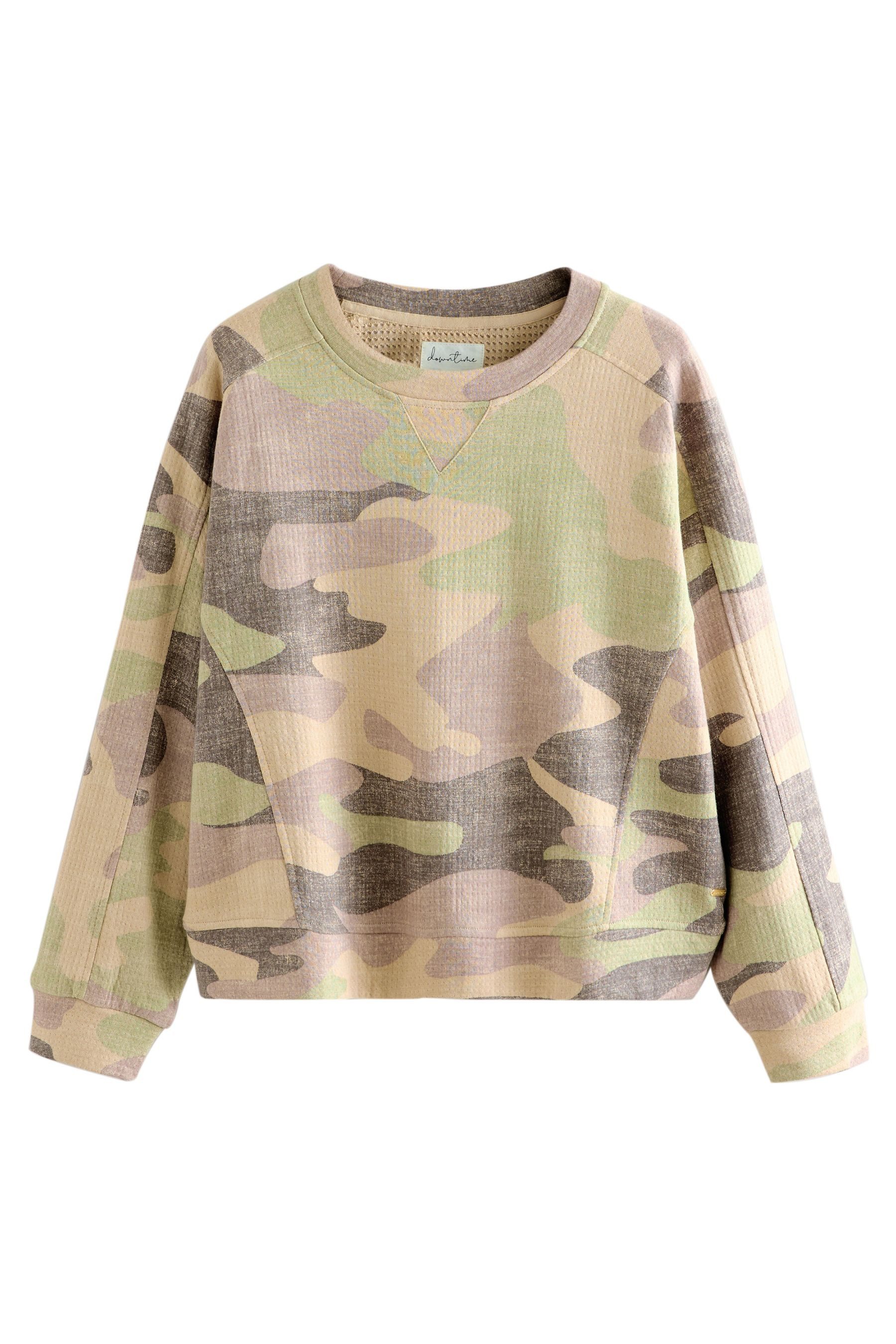 Next Sweater Sweatshirt mit Waffelstruktur aus 100 % Baumwolle (1-tlg) günstig online kaufen