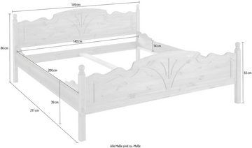 Home affaire Bett Melody, aus massiver Kiefer