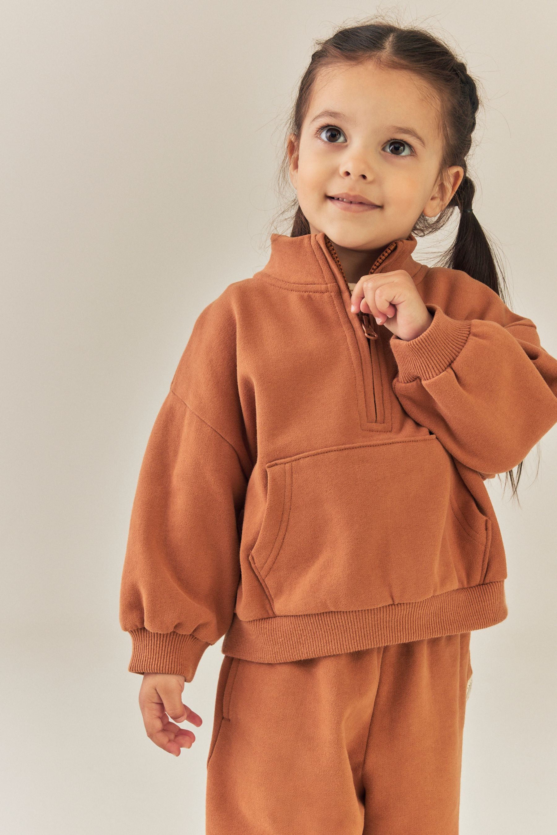 Next Sweatshirt Sweatshirt mit halblangem Reißverschluss (1-tlg) – Bild 5 von 5
