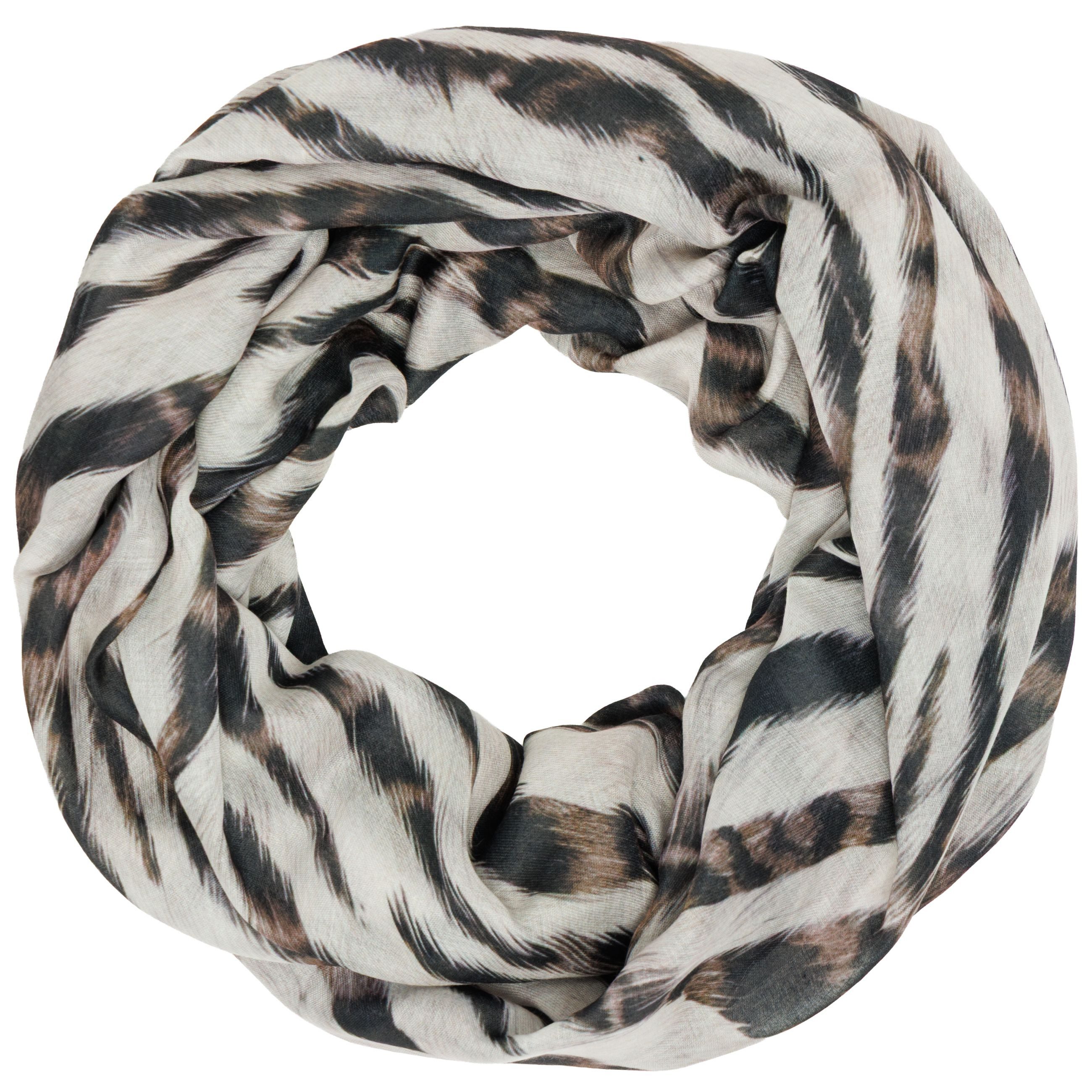 Loop Leichter Damen Schal Halstuch mit Animal Print - SC550