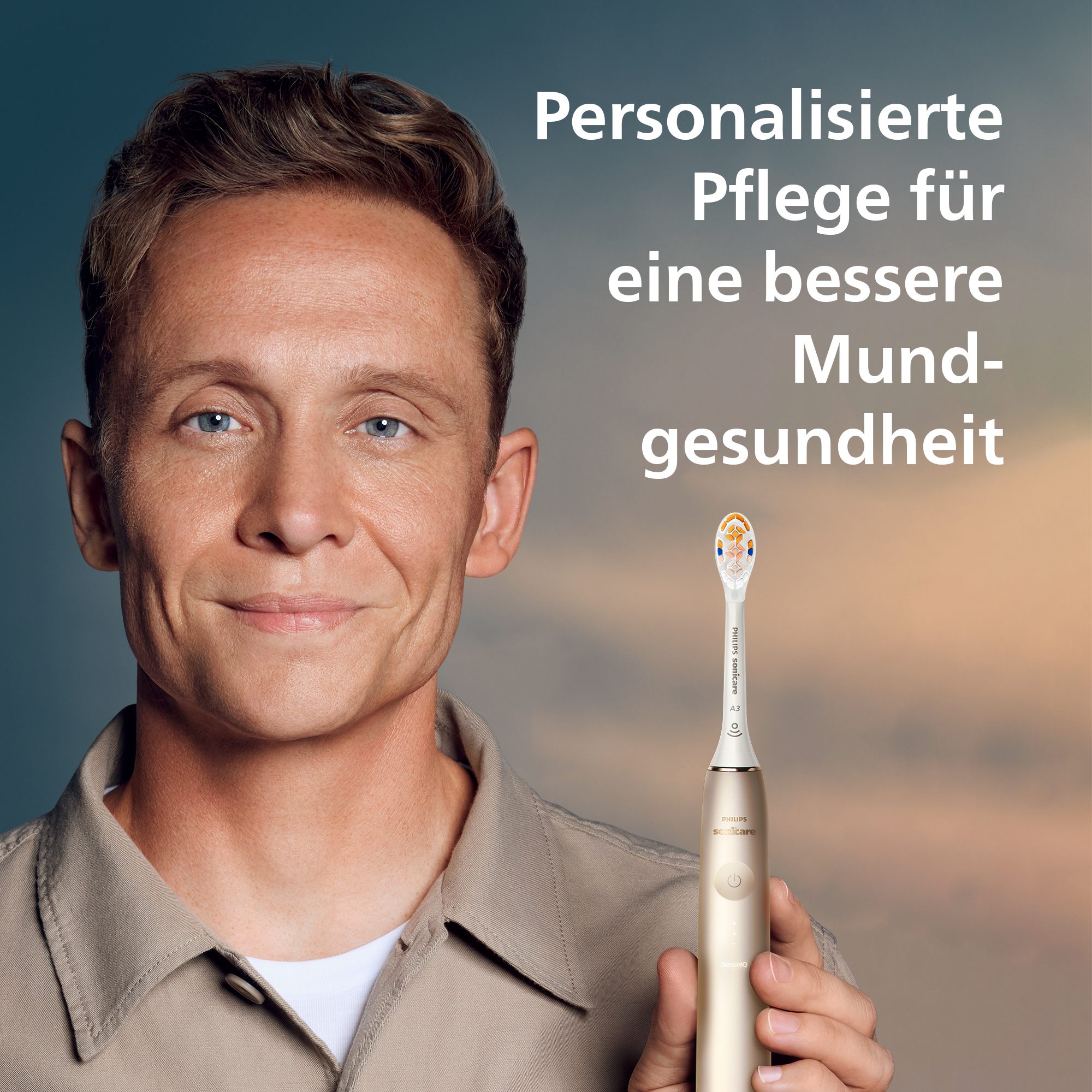 Philips Sonicare Elektrische Zahnbürste Diamond Clean Prestige HX9992, Aufsteckbürsten: 1 St., mit Schalltechnologie, SenseIQ-Technologie, KI gesteuerte Sonicare App