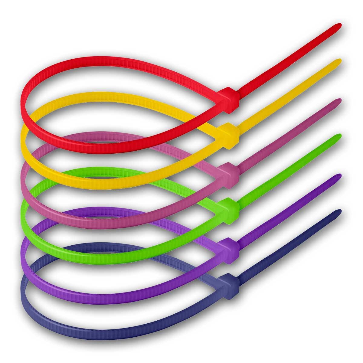 world-trading-net Kabelbinder Kabelbinder-Sortiment 120-teilig 4,8x300mm, NEON