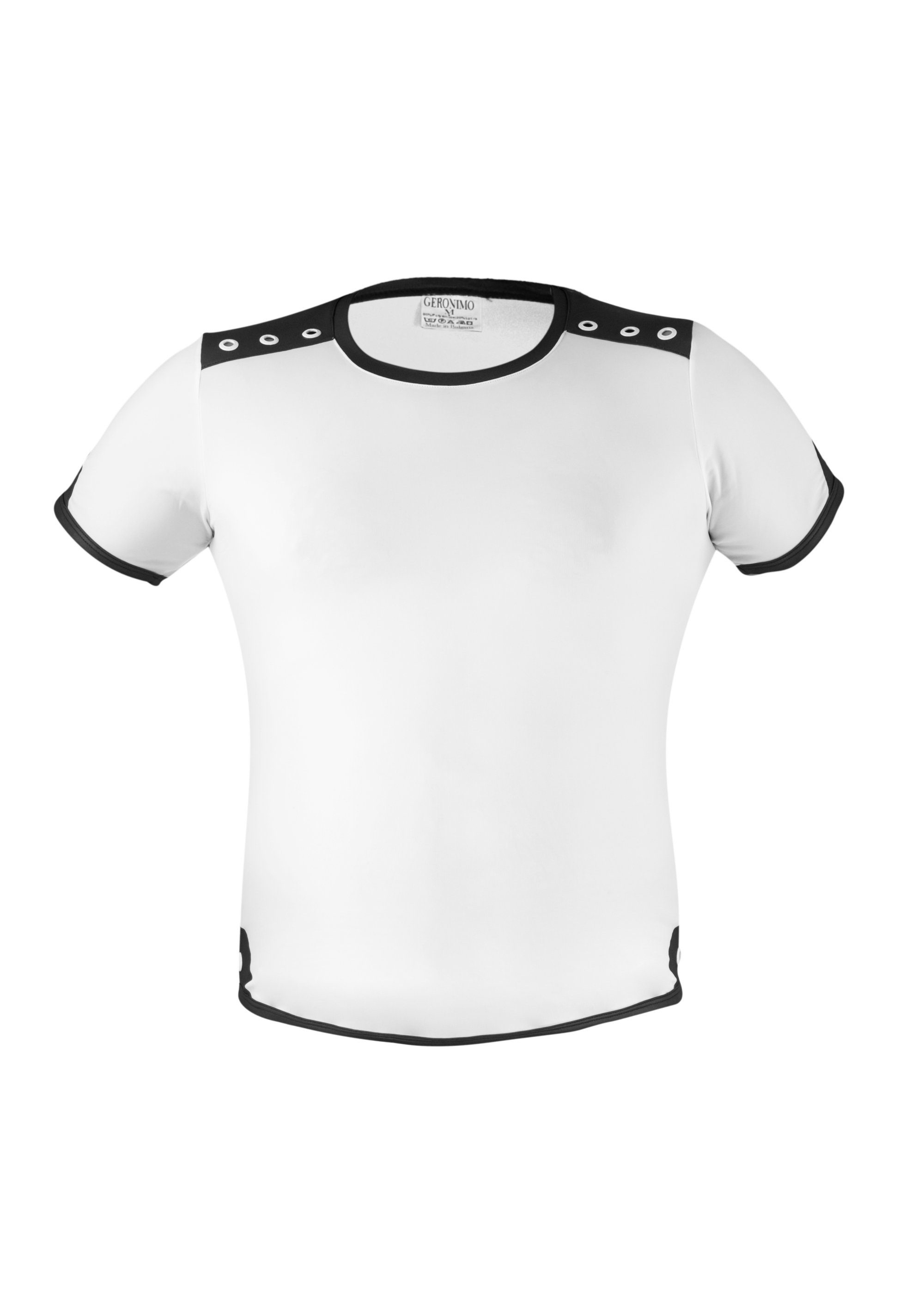 Geronimo T-Shirt Erotic Mission T-Shirt mit Nieten White (Polyamid)