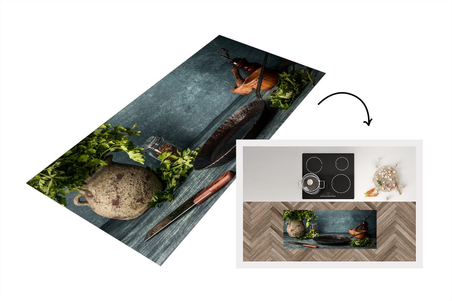 MuchoWow Küchenläufer Kräuter - Gewürze - günstig online kaufen