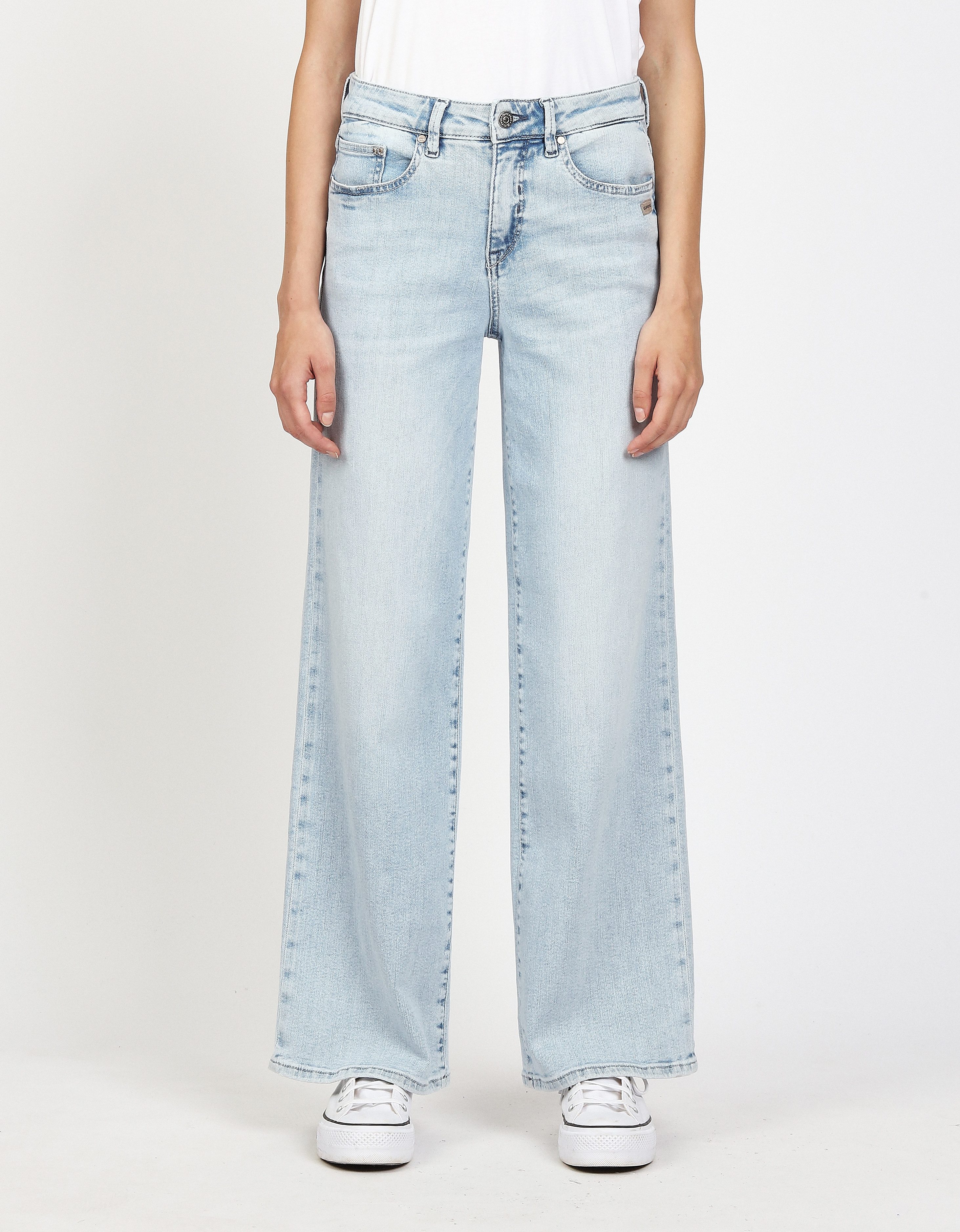 GANG Straight-Jeans 94CARLOTTA LONG Wide Leg im 5-Pocket-Stil günstig online kaufen