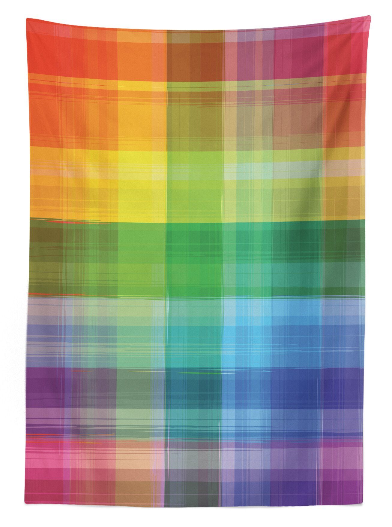 Abakuhaus Rainbow Klare Retro Tischdecke Plaid Waschbar den Farbfest Farben, Bereich Für Jahrgang geeignet Außen