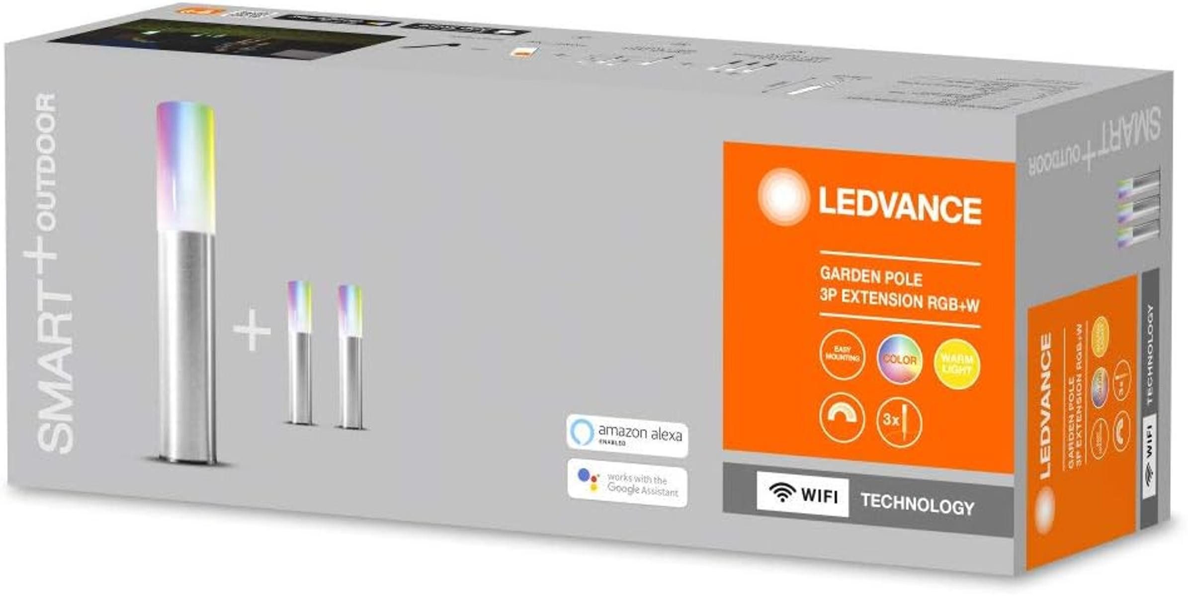 Ledvance LED Gartenleuchte Ledvance Smarte LED Gartenleuchte WiFi Erweiterungspaket 3 St. Außen