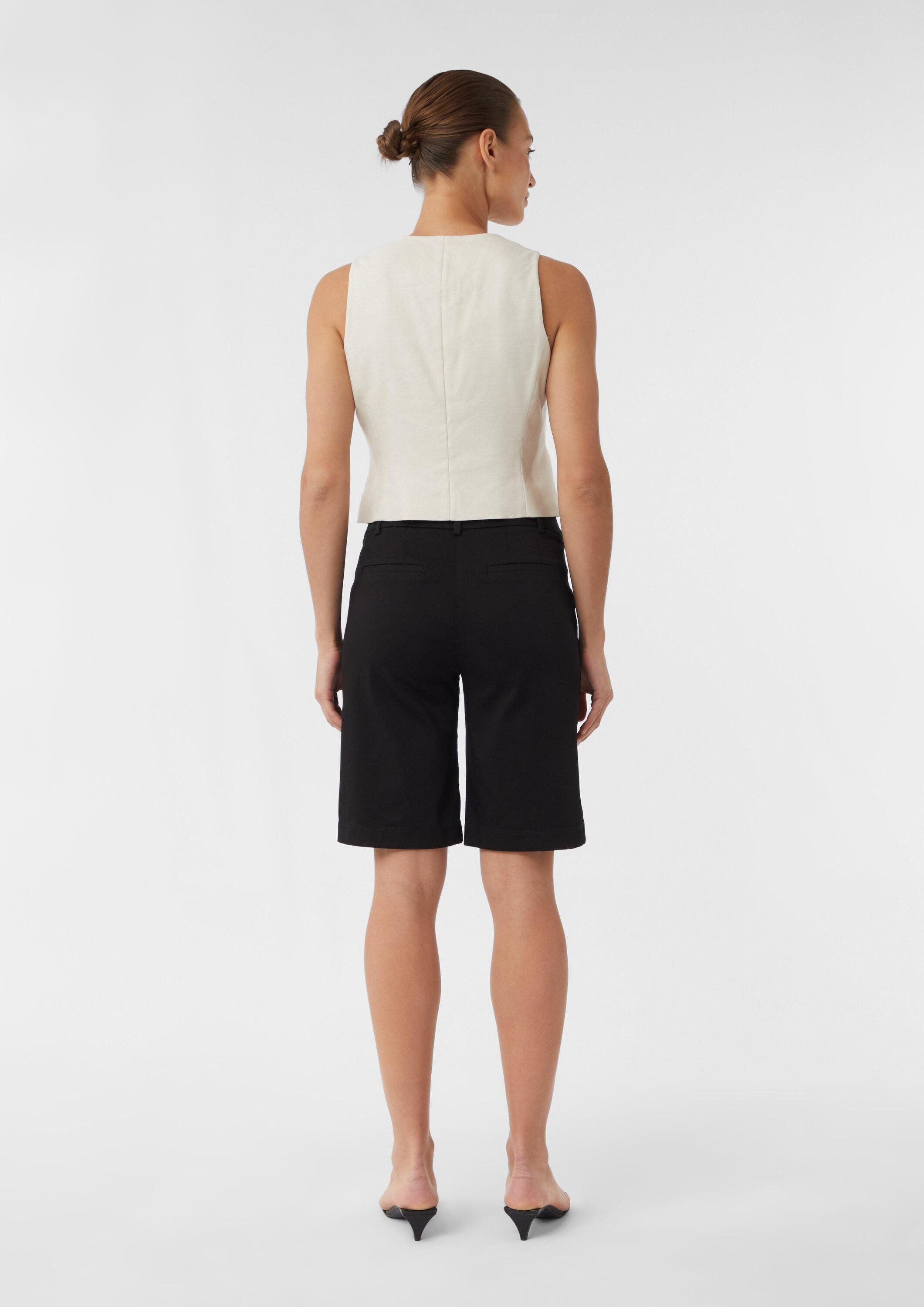 comma Shorts Bermuda Bermuda-Shorts aus Baumwollmix