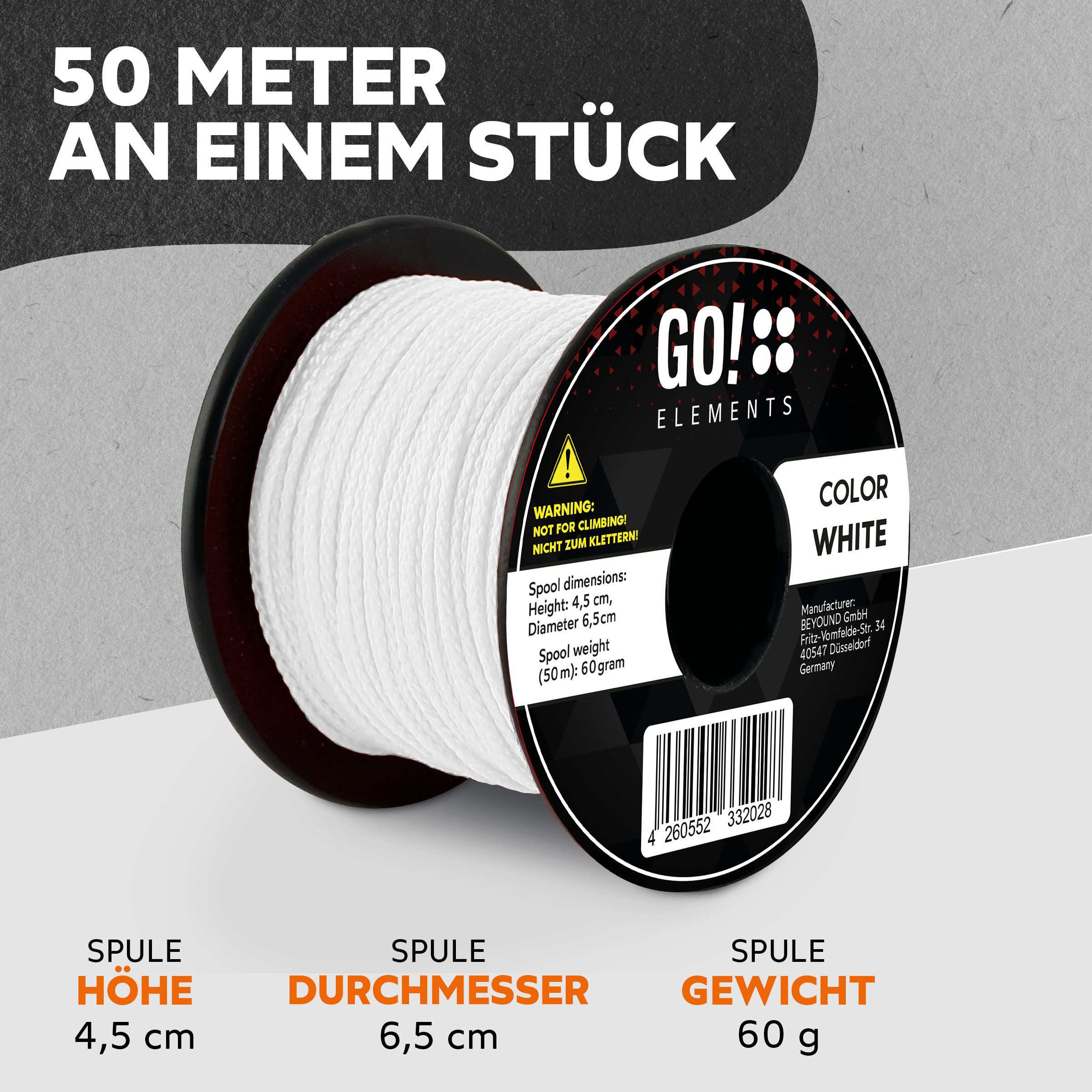 GO!elements Nano Cord - 0,75mm Seil