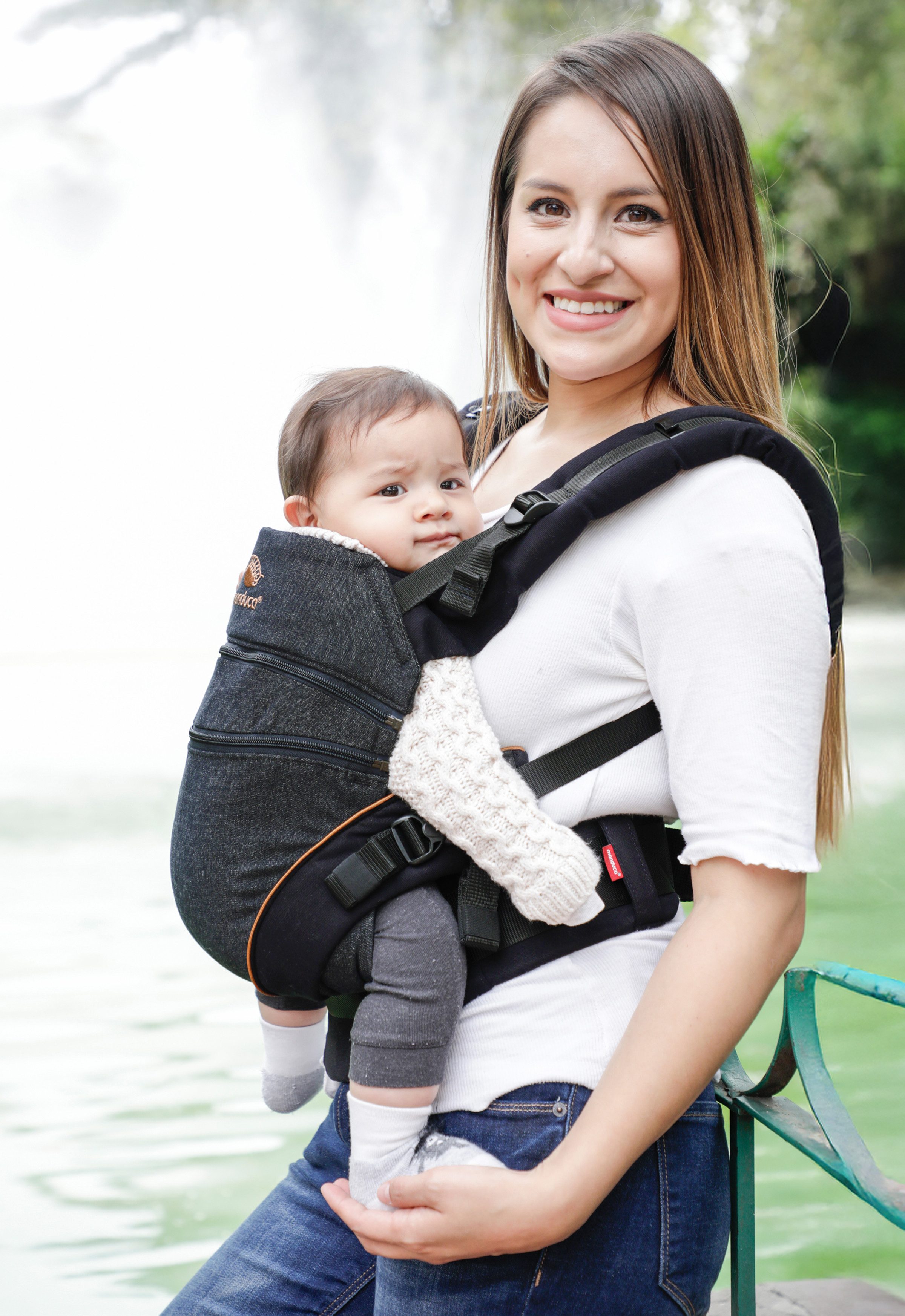 manduca Babytrage manduca Babytrage XT Leo, Verwendbar ab Geburt für Kinder mit 3,5 bis 20 kg Körpergewicht