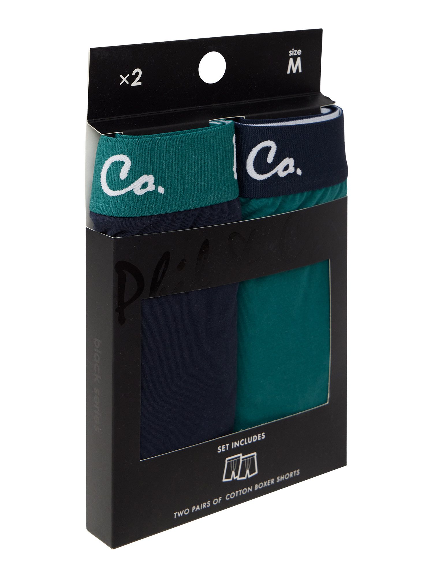 Phil & Co. Langer Boxer Long Boxer Briefs - langes Bein - Jersey - ohne störendes Etikett (2-St) Retroshorts Boxershorts Multipack Mehrpack Baumwolle Herren 2-P – Bild 4 von 5