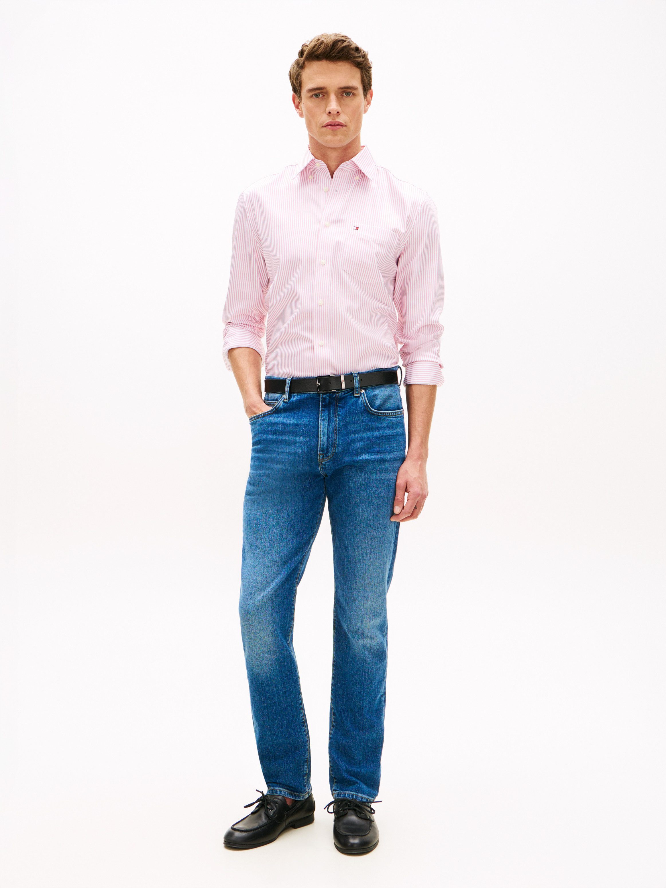 Tommy Hilfiger Slim-fit-Jeans Denton Slim Straight fit mit elastischem Denim