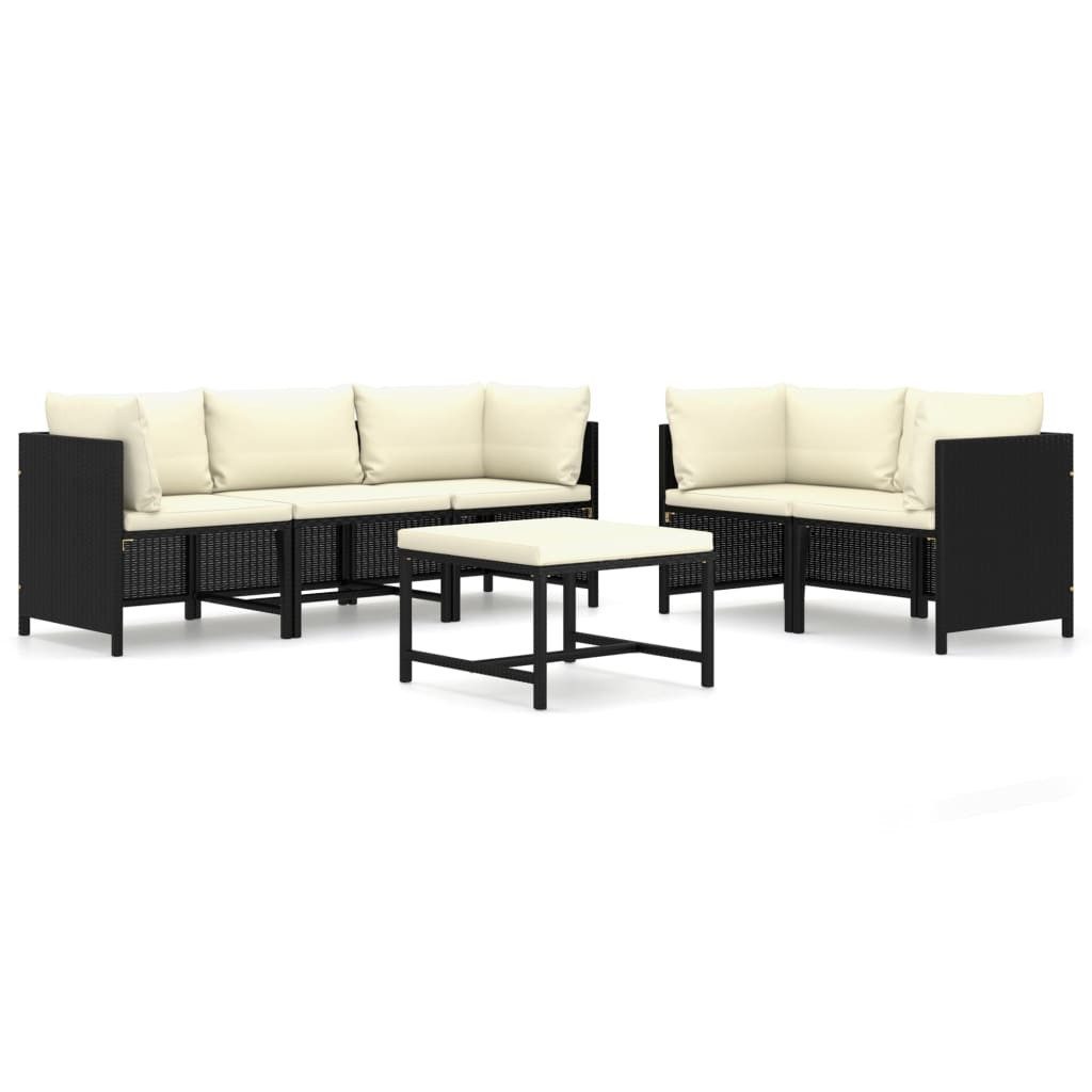 vidaXL Gartenlounge-Set 6-tlg. Garten-Lounge-Set mit Kissen günstig online kaufen