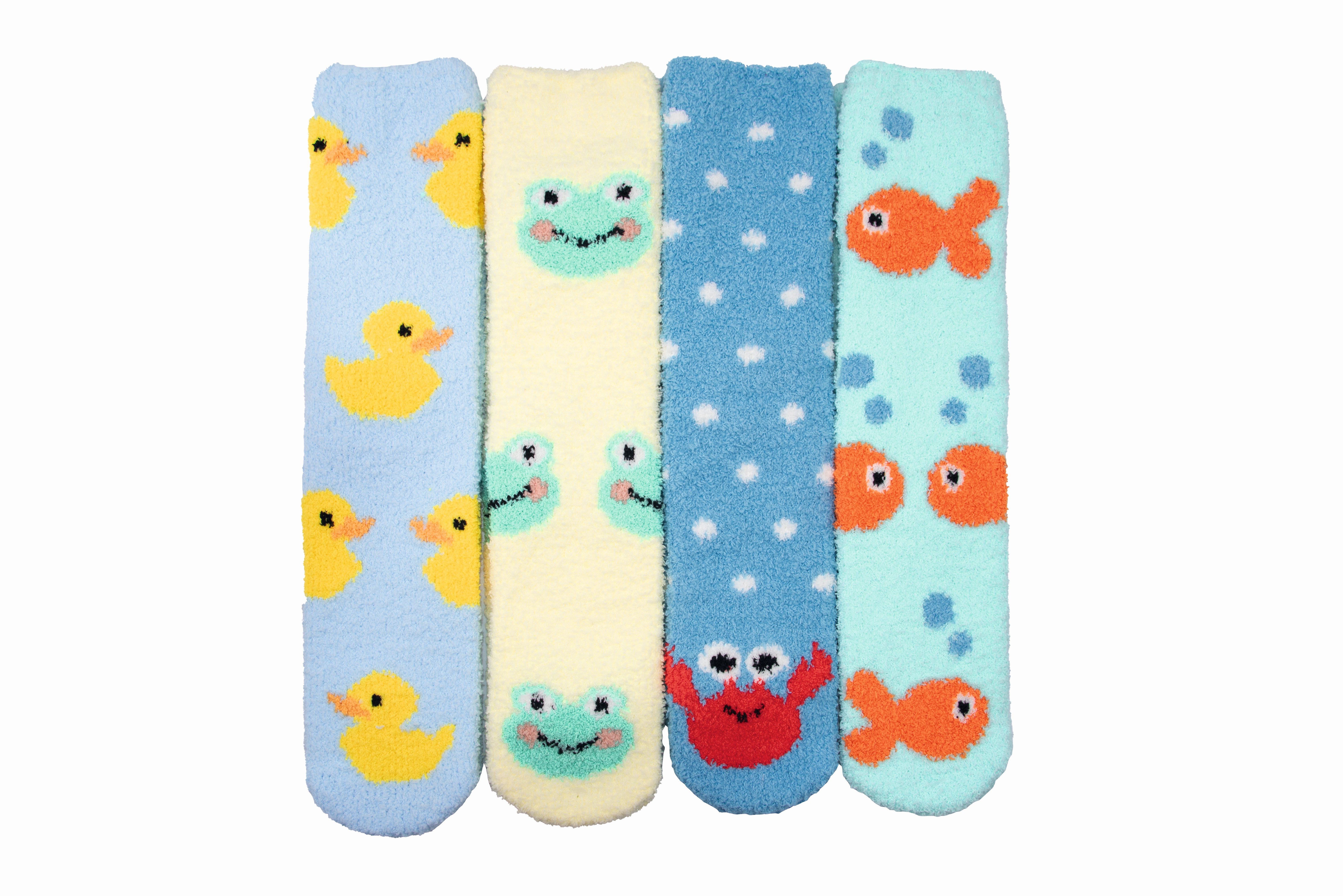 Taubert Kuschelsocken TAUBERT 752202588 ABS KUSCHELSOCKEN 1 Paar AQUA 4 Motive