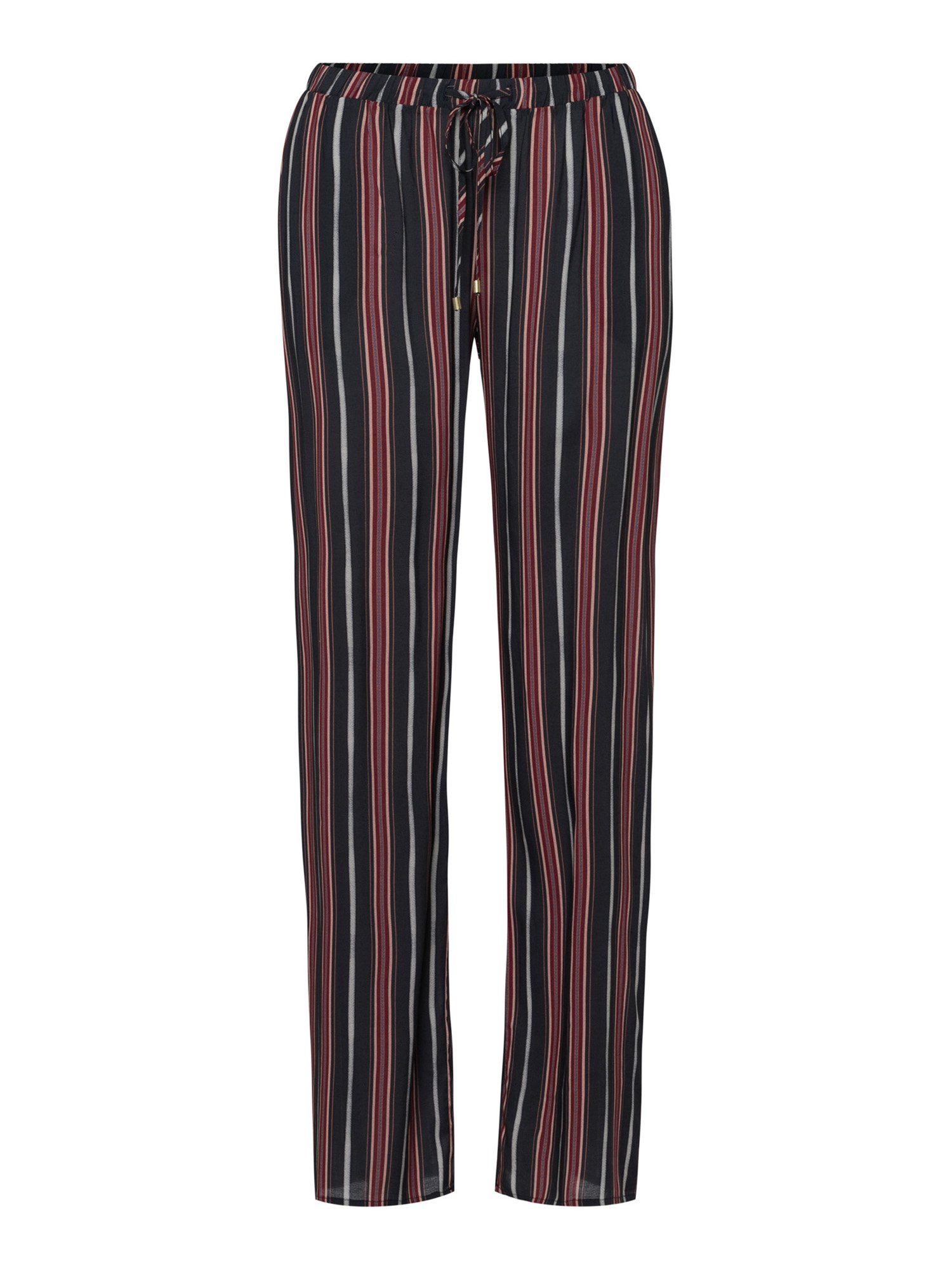 Hanro Pyjamahose Sleep & Lounge lang marsala stripe