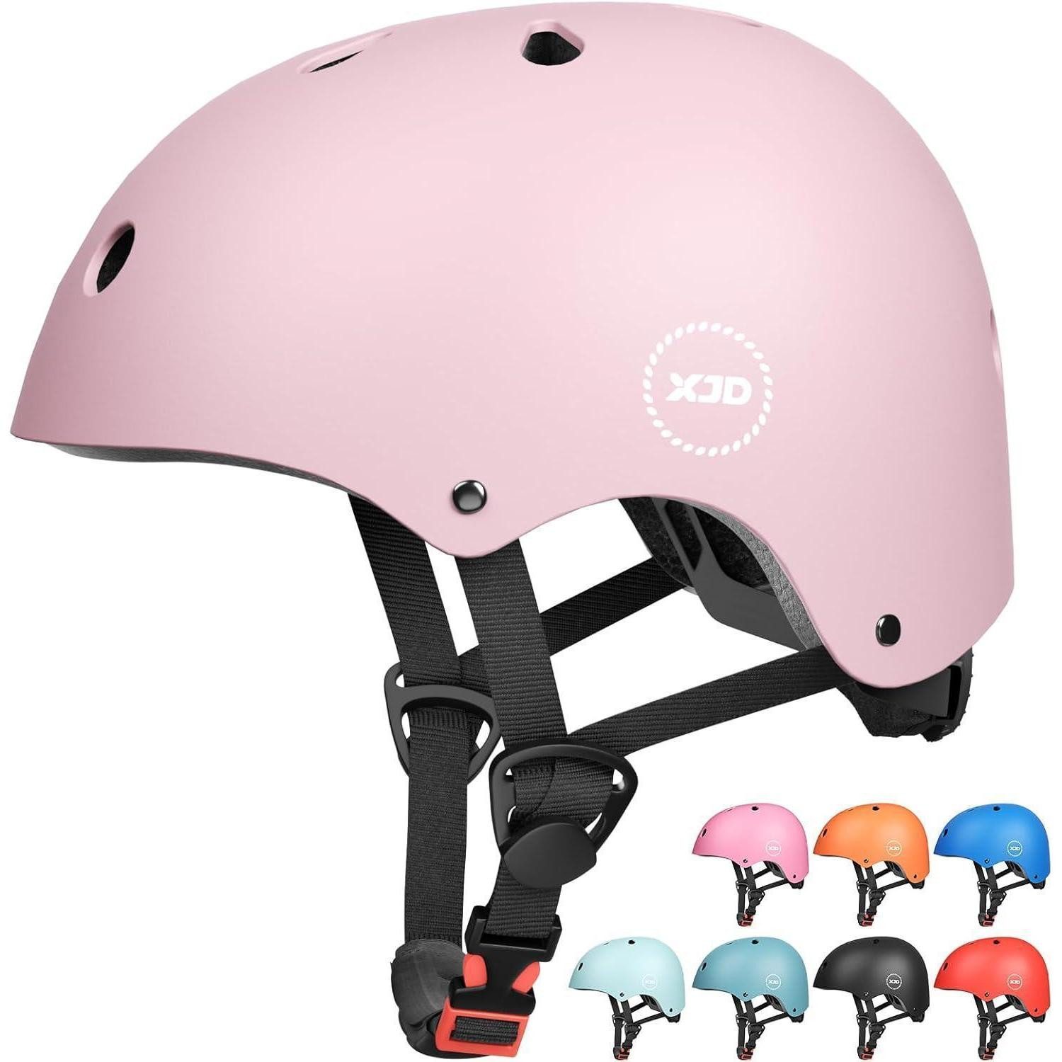 LuxusKollektion Kinderfahrradhelm Kinder Jugend Fahrradhelm Multisport Klettern Skateboard Rosa Lila