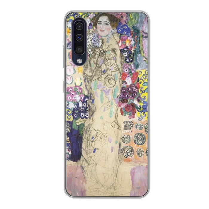 MuchoWow Handyhülle Bildnis der Ria Munk III - Gustav Klimt Handyhülle Samsung Galaxy A50 Smartphone-Bumper Print Handy