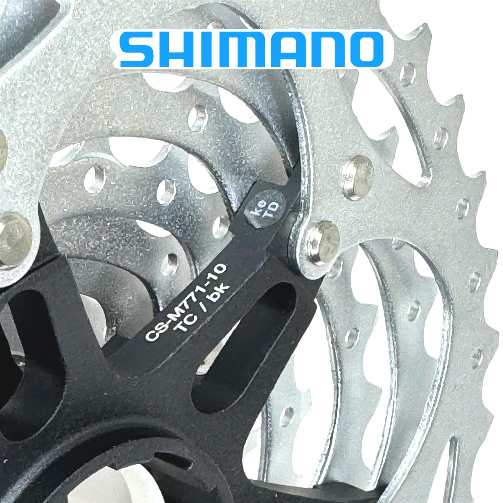 Shimano Fahrradkurbel Shimano Deore XT CS-M771 10-Fach MTB / Ebike Ersatz Kassette 11-36