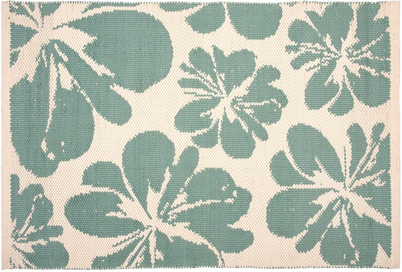 PAD Fußmatte BLOOM, rechteckig, Höhe: 12 mm, Schmutzfangmatte, handgewebt, Blumen Muster, In- und Outdoor geeignet