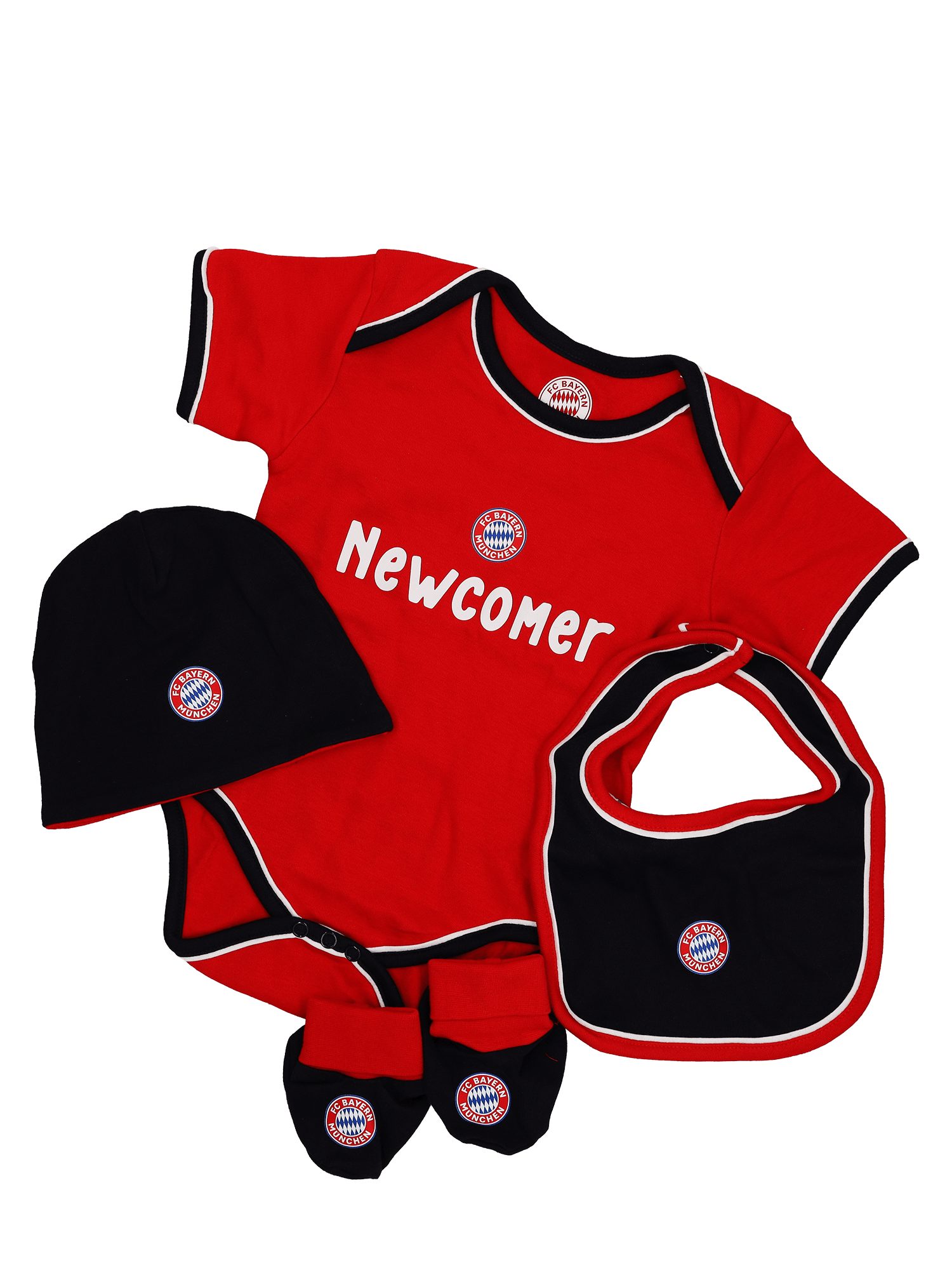 FC Bayern München Body FC Bayern München, Geschenkbox, Baby, Newcomer, Unisex, Rot