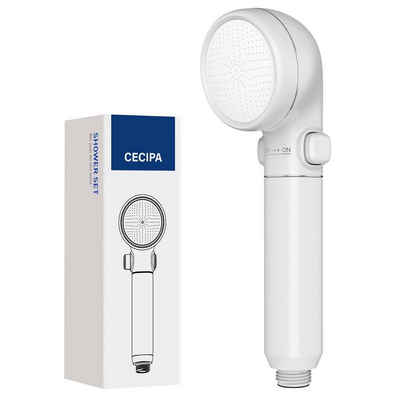 CECIPA Handbrause »Duschkopf Wassersparend 6l/min, Duschkopf mit Stoppfunktion«