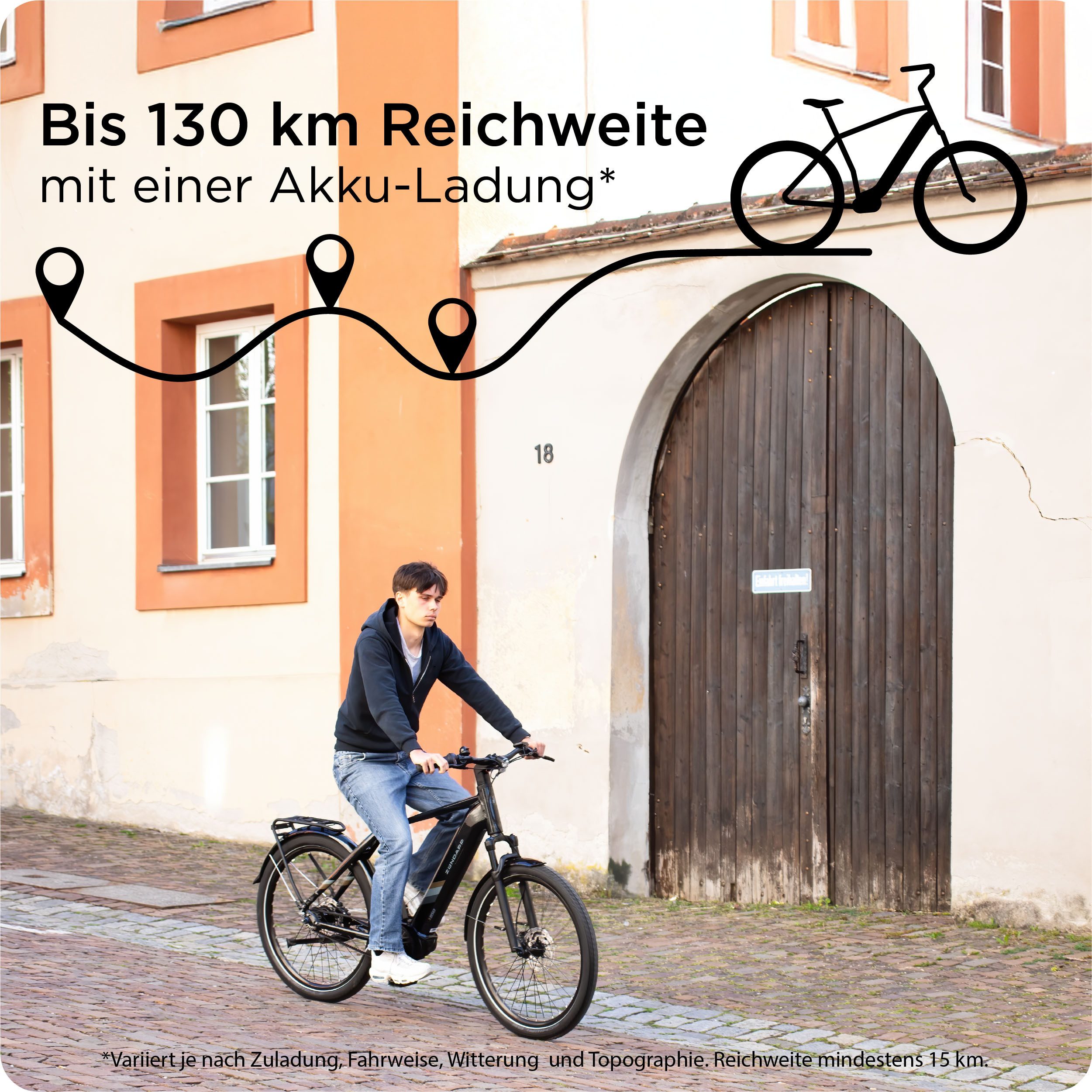 Zündapp E-Bike Trekkingrad X850, 7 Gang, Nabenschaltung, Mittelmotor, 550 Wh, Pedelec, Elektrofahrrad für Damen und Herren