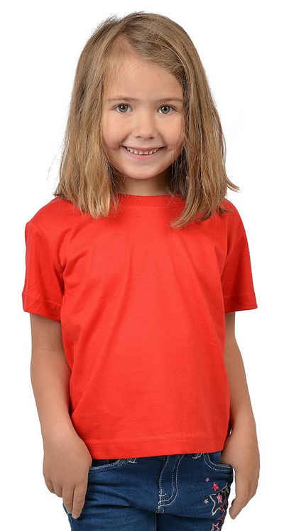 Stedman T-Shirt »BIO Kinder T-Shirt 4er Pack Mädchen rot« Bio-Baumwolle