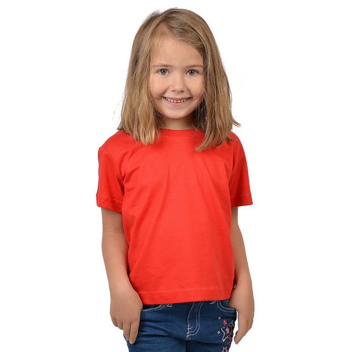Stedman T-Shirt BIO Kinder T-Shirt 4er Pack Mädchen rot Bio-Baumwolle