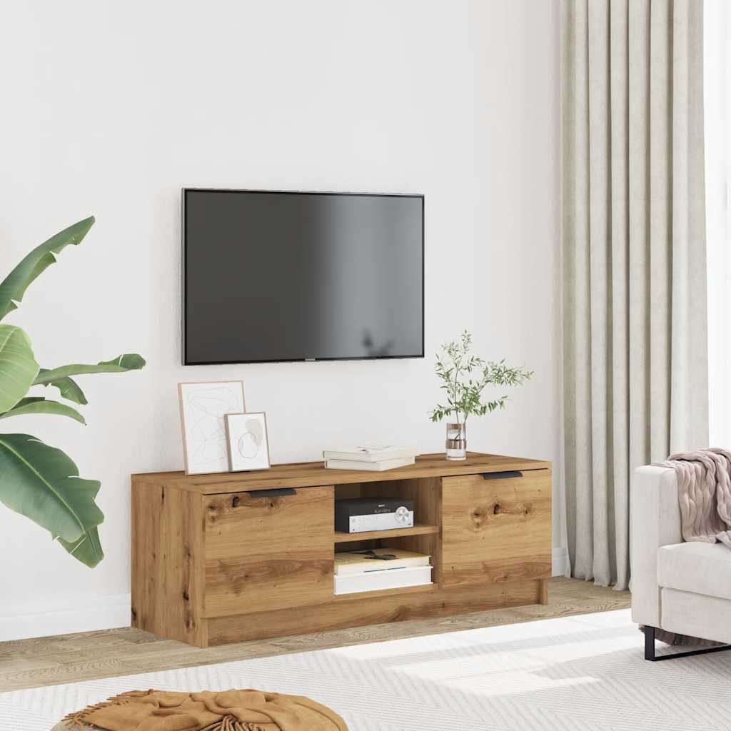 vidaXL TV-Schrank TV-Schrank Artisan-Eiche 102x35x36,5 cm Holzwerkstoff (1- günstig online kaufen