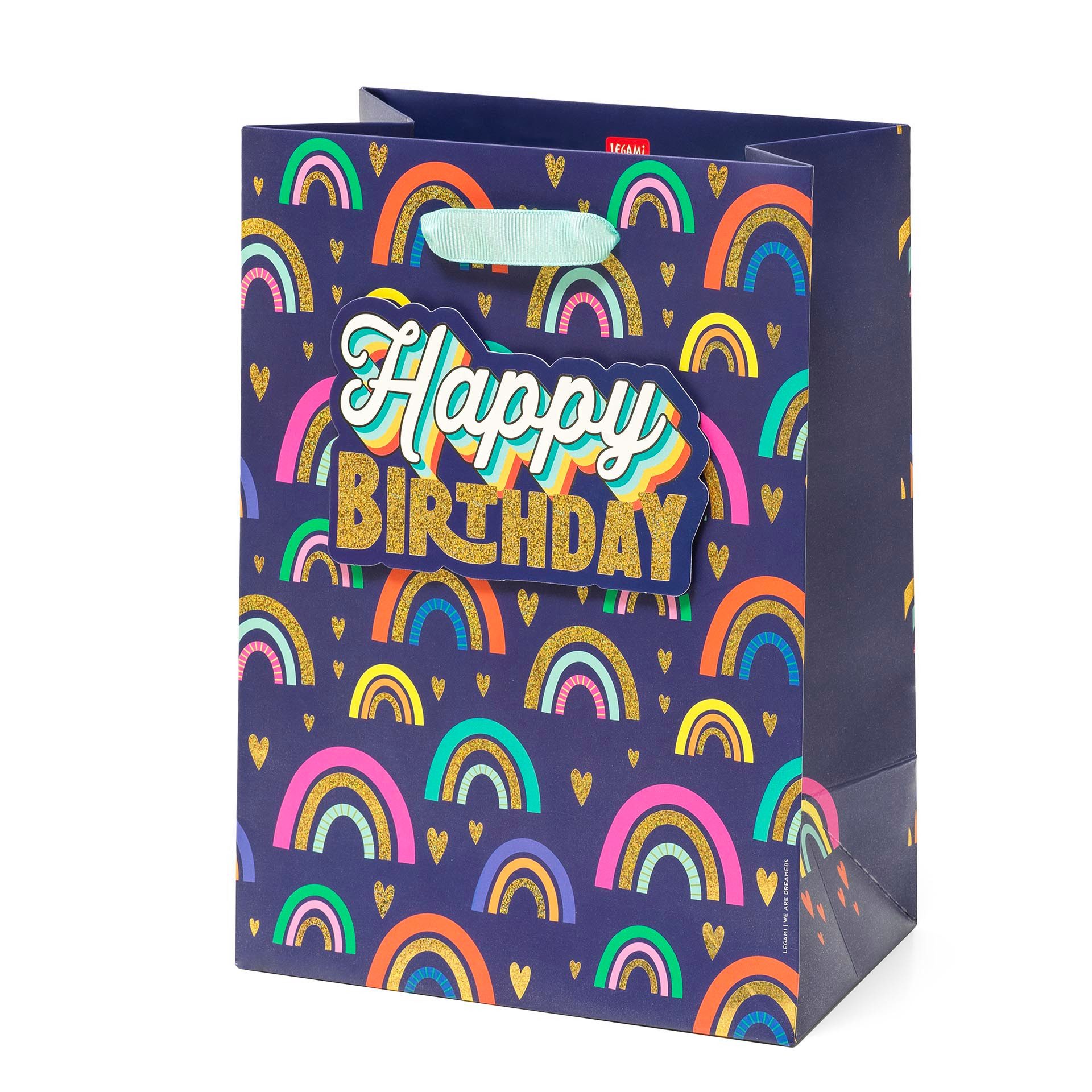 Legami Geschenkbox Legami Geschenktasche Medium Rainbow Regenbogen