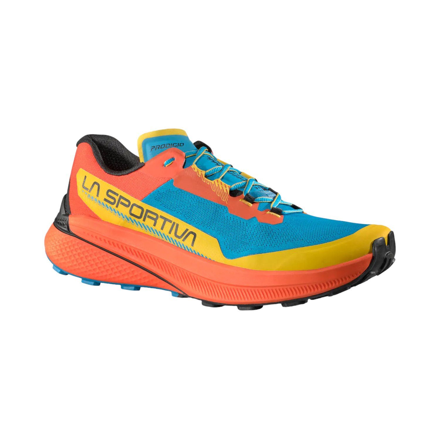 Trail-Laufschuhe Prodigio rot/blau Herren Wanderschuh