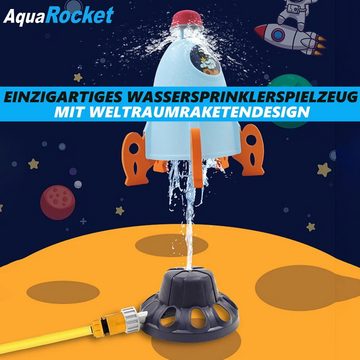MAVURA Spielzeug-Flugrakete AquaRocket Wasserspielzeug Rotierender Wassersprinkler, Wasser Rakete Sommer Spielzeug Wasserspiel