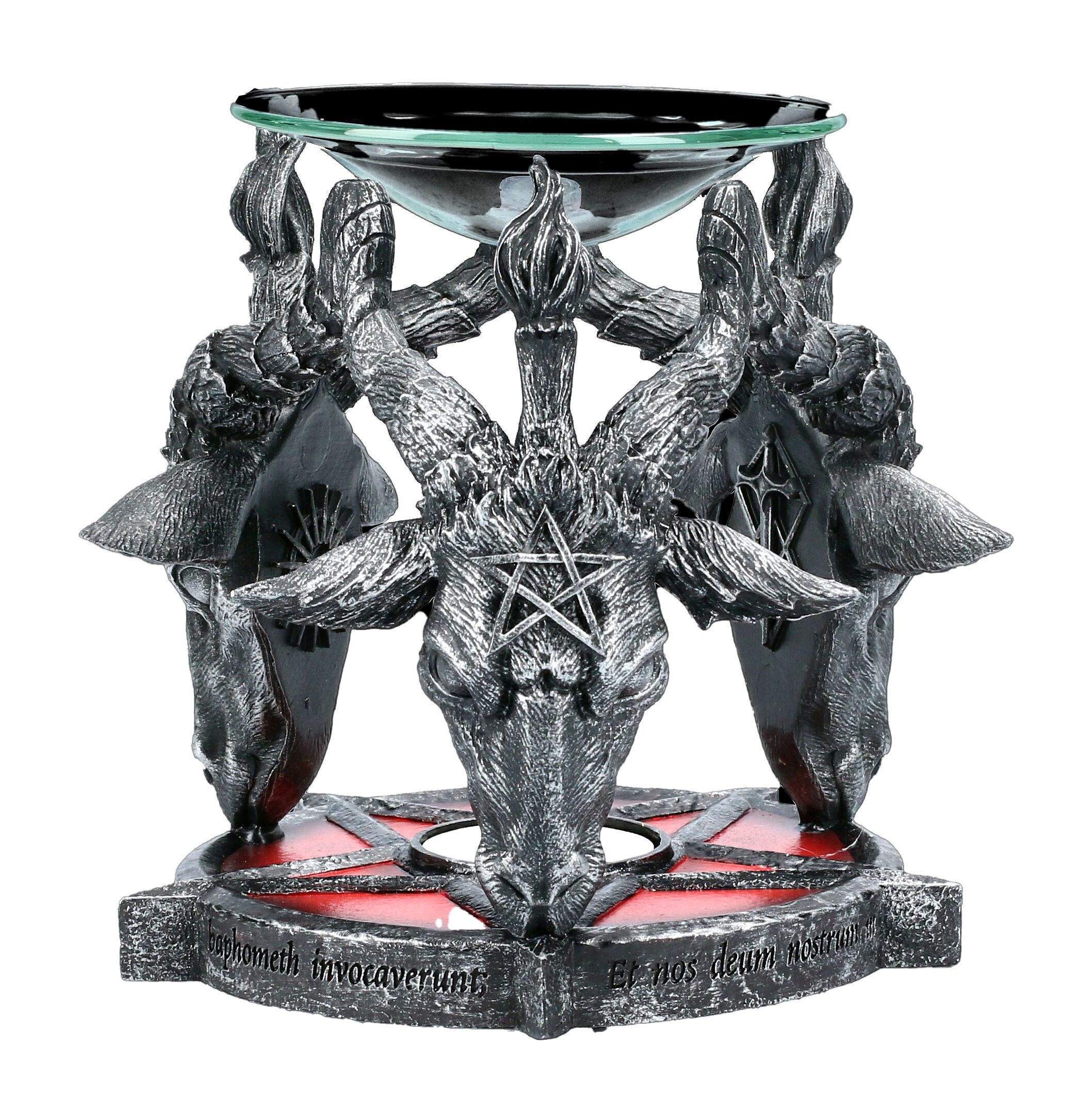 Figuren Shop GmbH Duftlampe Duftlampe - Baphomet Pentagramm - Nemesis Now Gothic Deko
