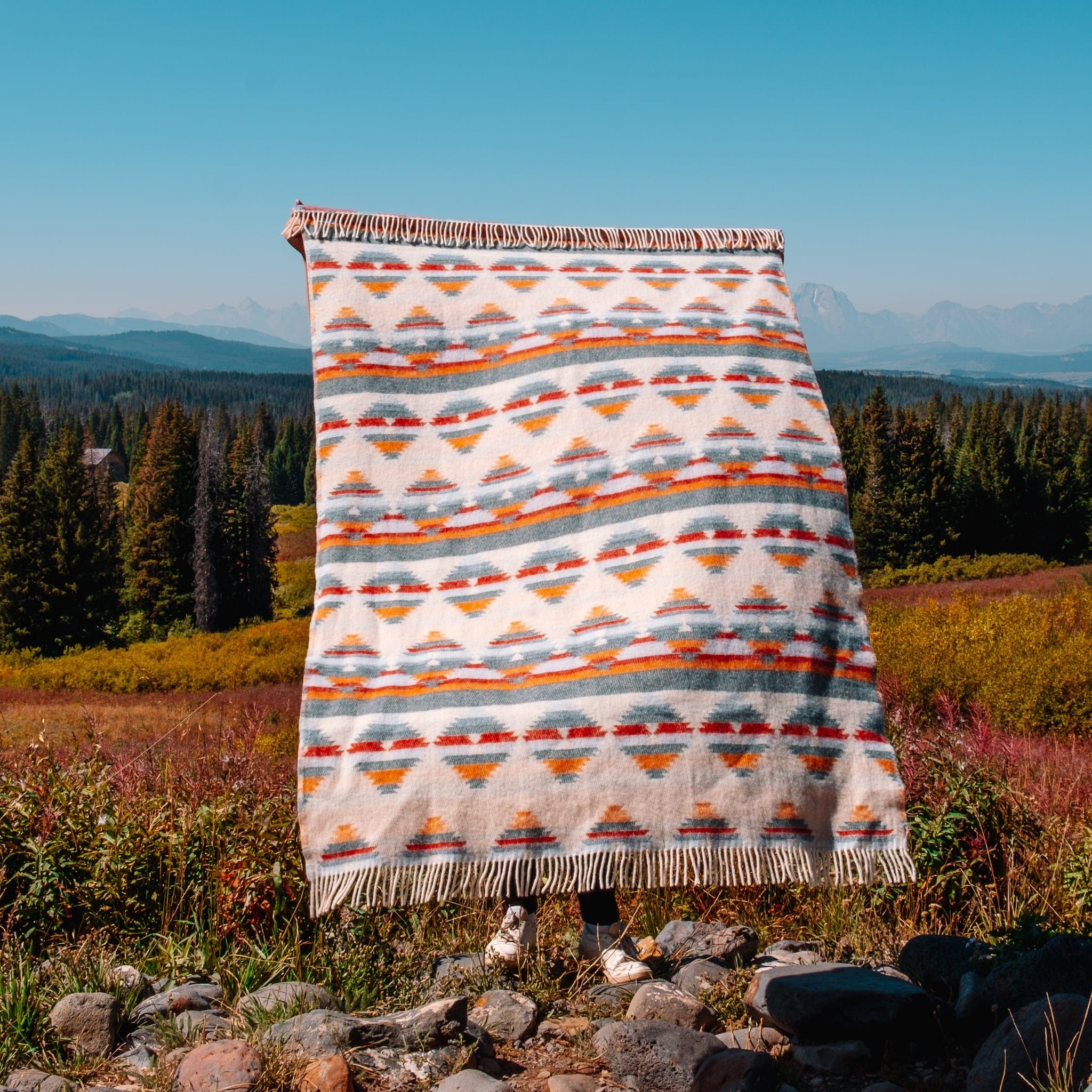 Wolldecke ZION, Steppenwolle, Эко-товарe Kuscheldecke 130x200cm, Made in EU aus 100% Schurwolle