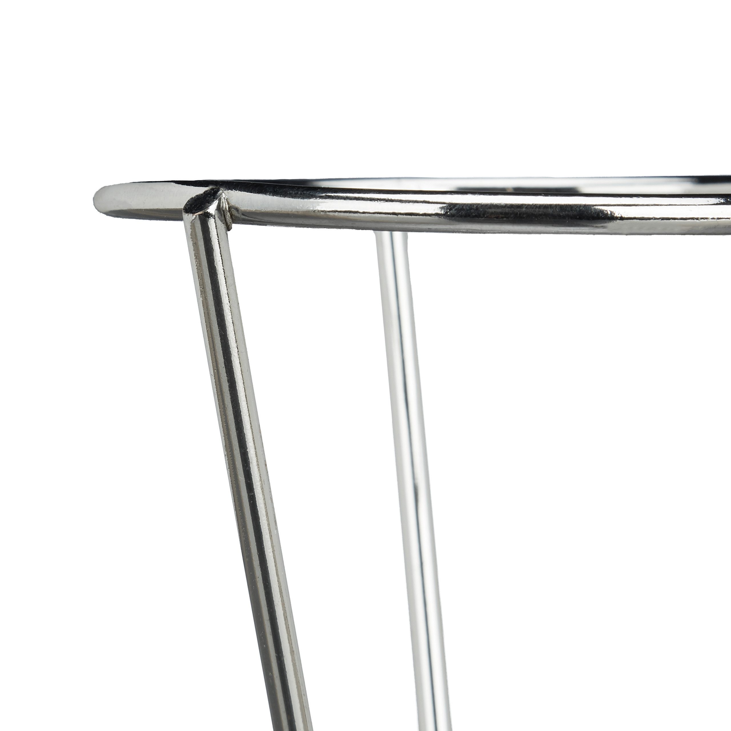 relaxdays Servierständer 20 x Pommeshalter Edelstahl, Edelstahl