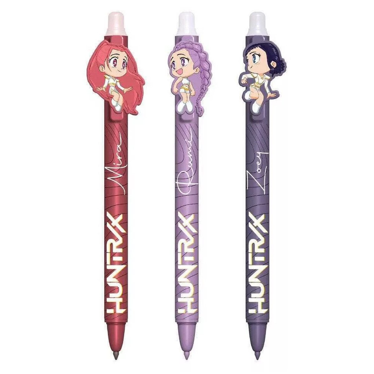 K-Pop Demon Hunters Kreativset K-pop Demon Hunters Chibi Set mit 3 radierbaren Stiften