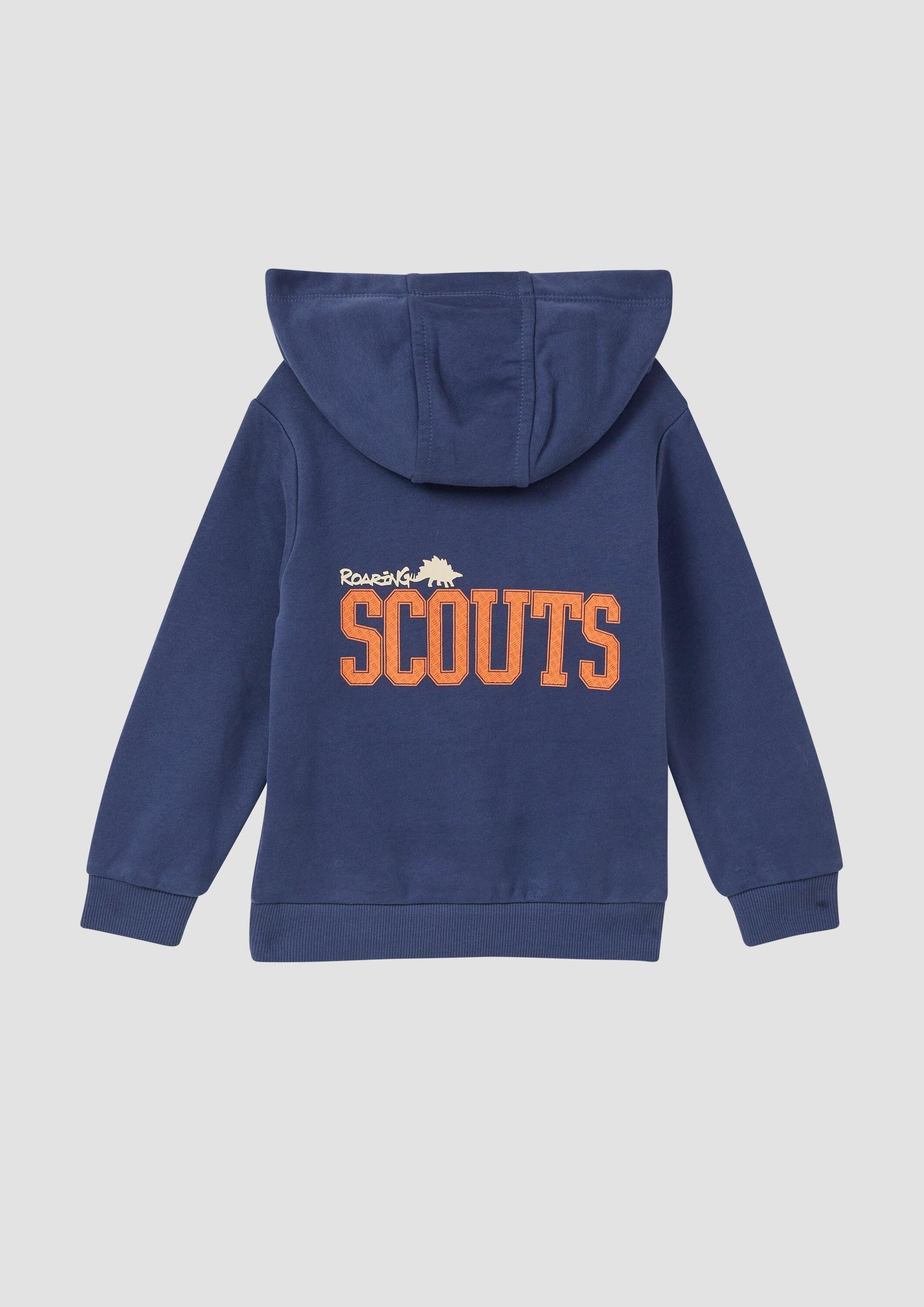 s.Oliver Sweatshirt Sweatshirt Hoodie mit Front- und Backprint und kuscheliger Innenseite – Bild 2 von 4
