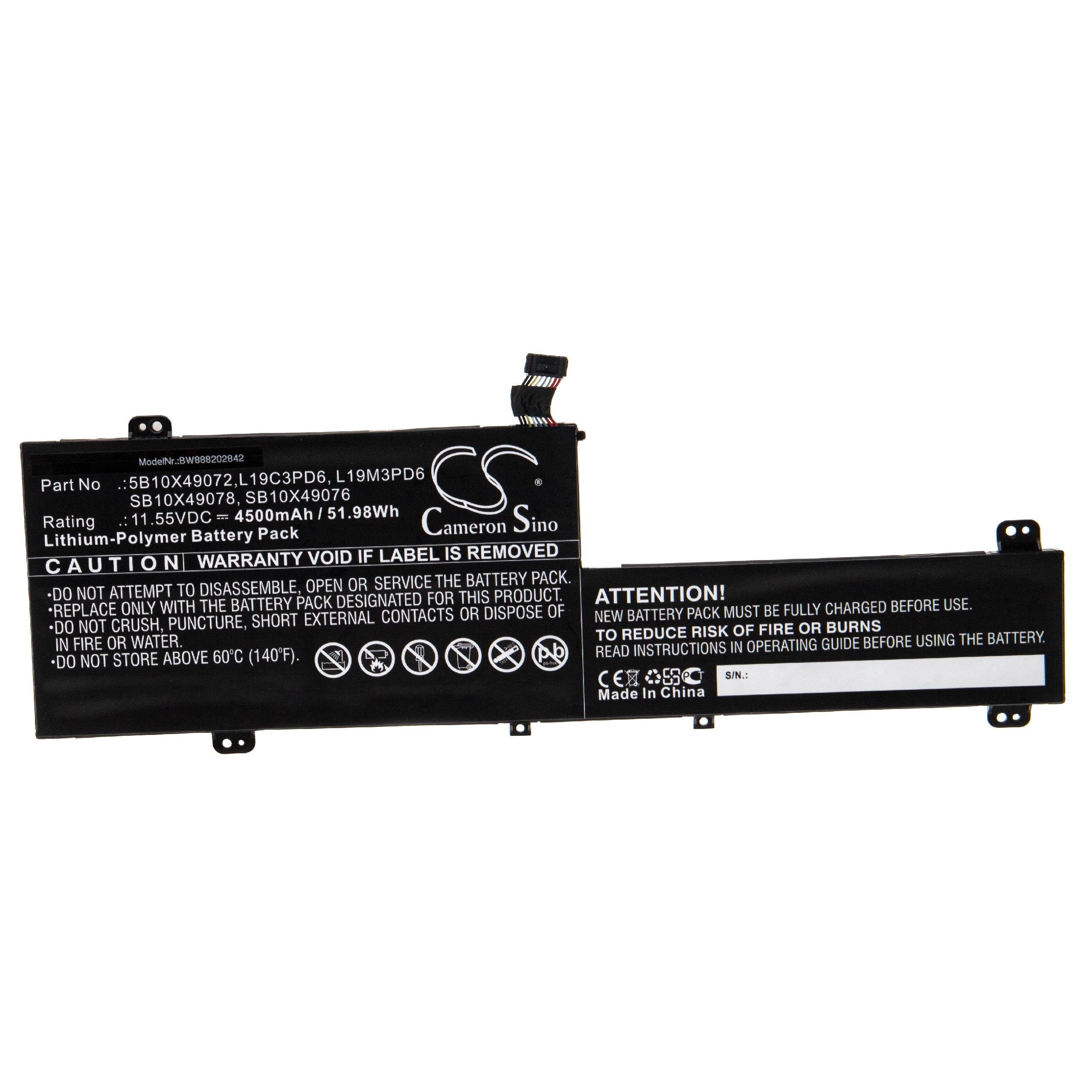 vhbw passend für Lenovo IdeaPad Flex 5-14ITL05 82HS0089AU, Flex 5-14ITL05 Laptop-Akku 4500 mAh