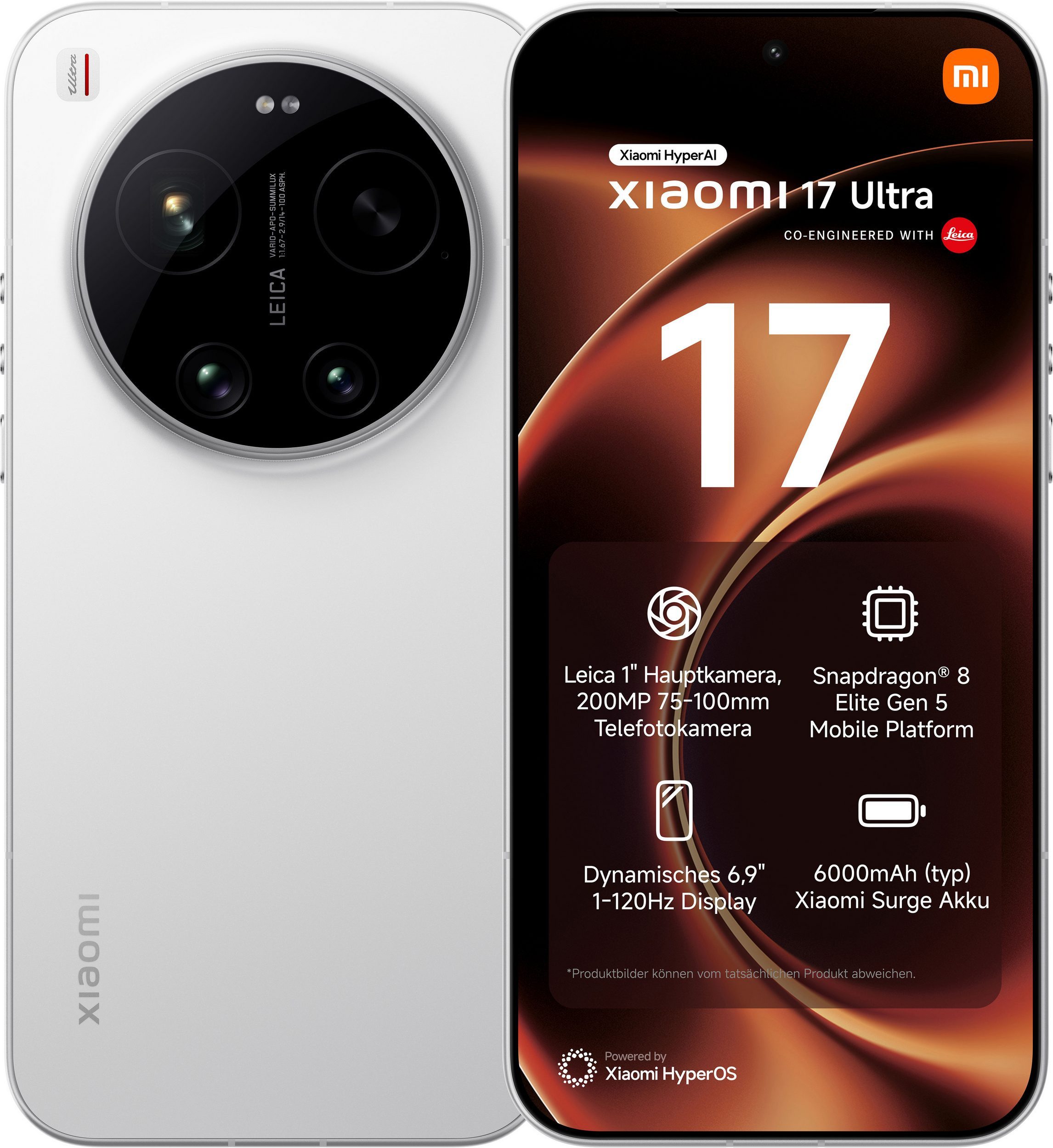 Xiaomi Xiaomi 17 Ultra 512GB Handy (17,53 cm/6,9 Zoll, 512 GB Speicherplatz, 50 MP Kamera)