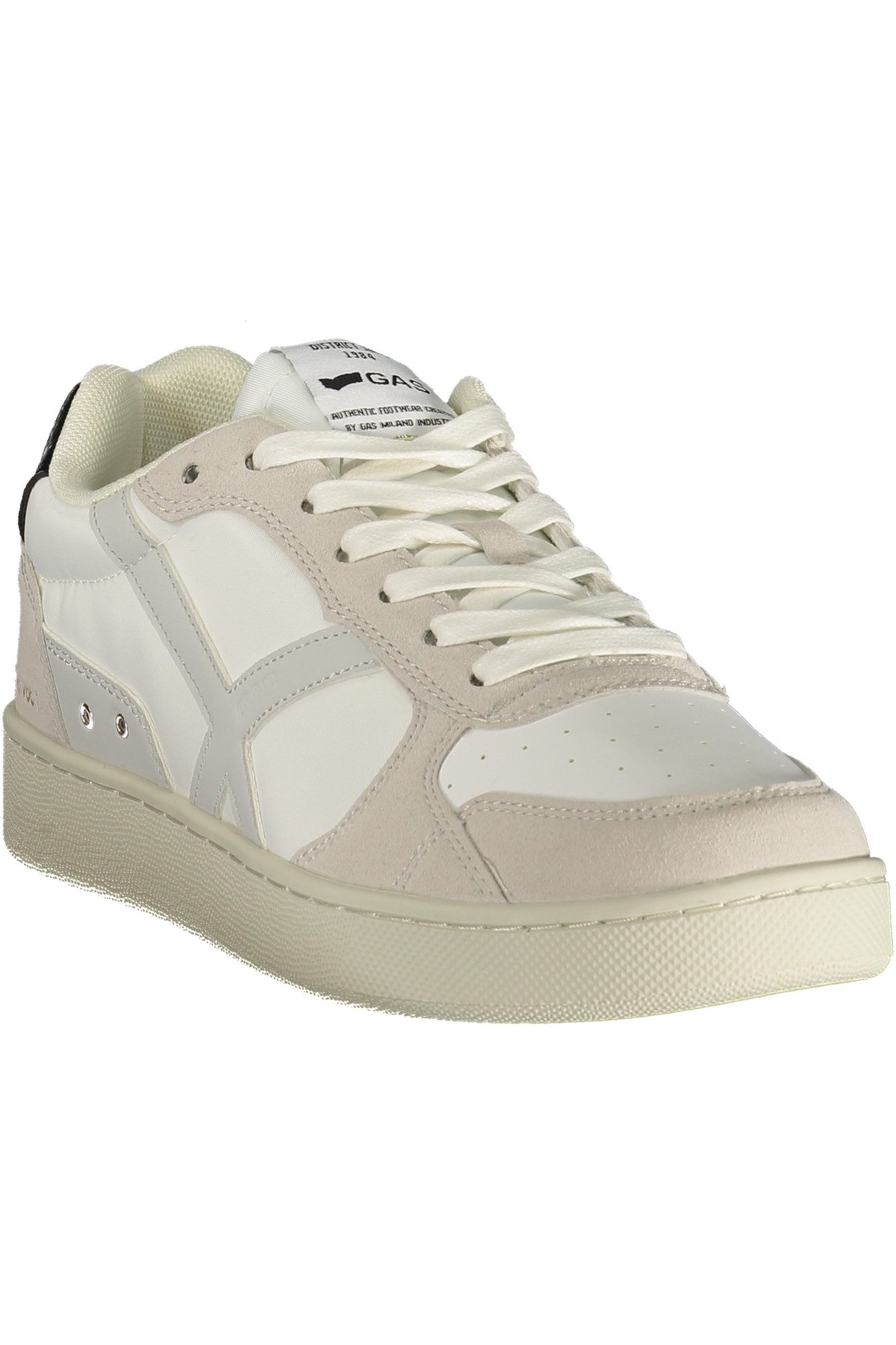 GAS Sneaker Weißer Herrensportschuh mit Kontrastdetails und