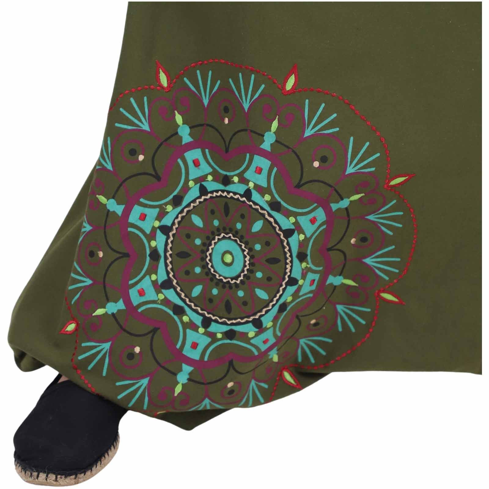 KUNST UND MAGIE Haremshose Latzhose Haremshose Jumpsuit 70er Overall Hippie Boho Ibiza Style